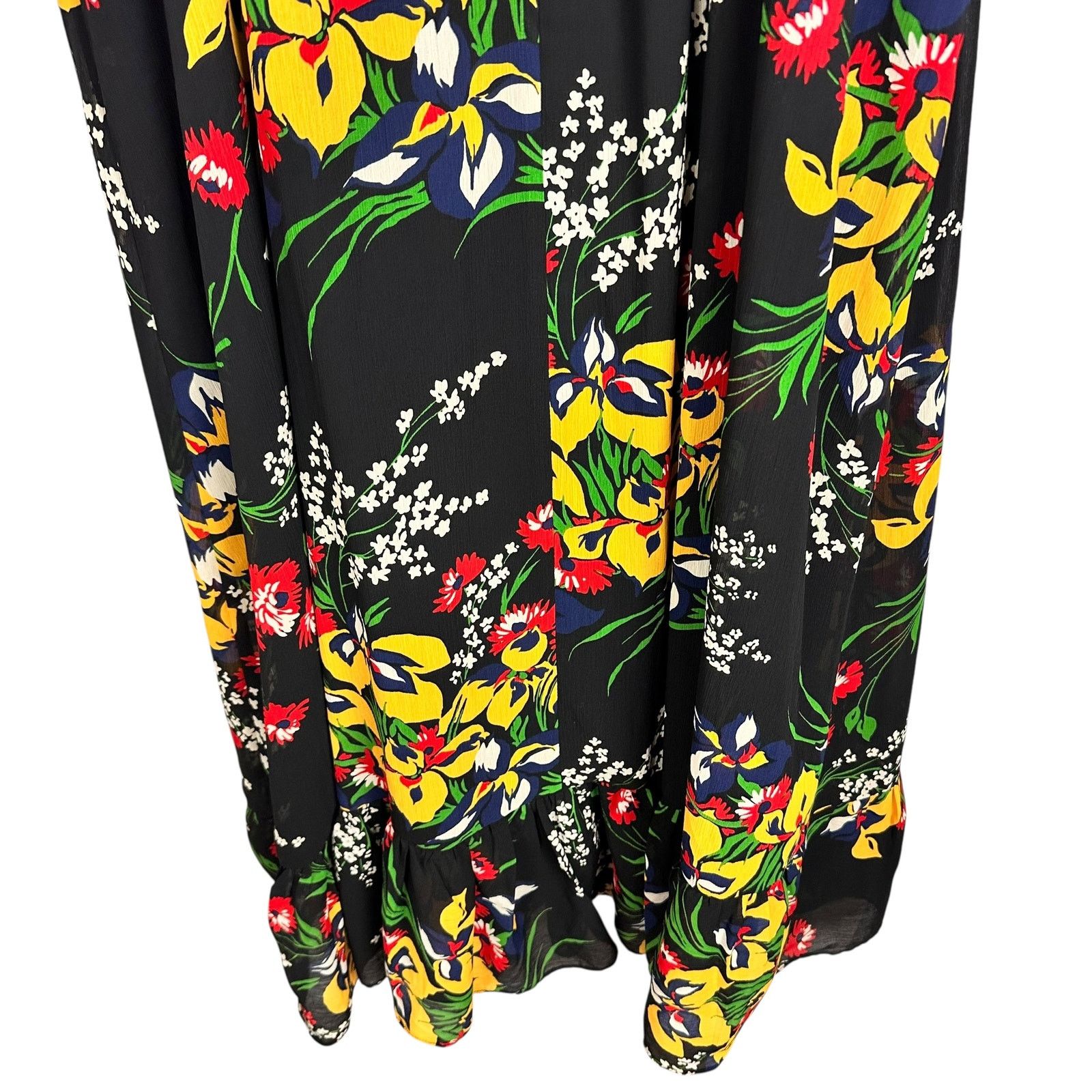 Madewell Madewell Ruffle-Strap Wrap Black SunDress in Black Orchid 12 Size XL / US 12-14 / IT 48-50 - 15 Thumbnail