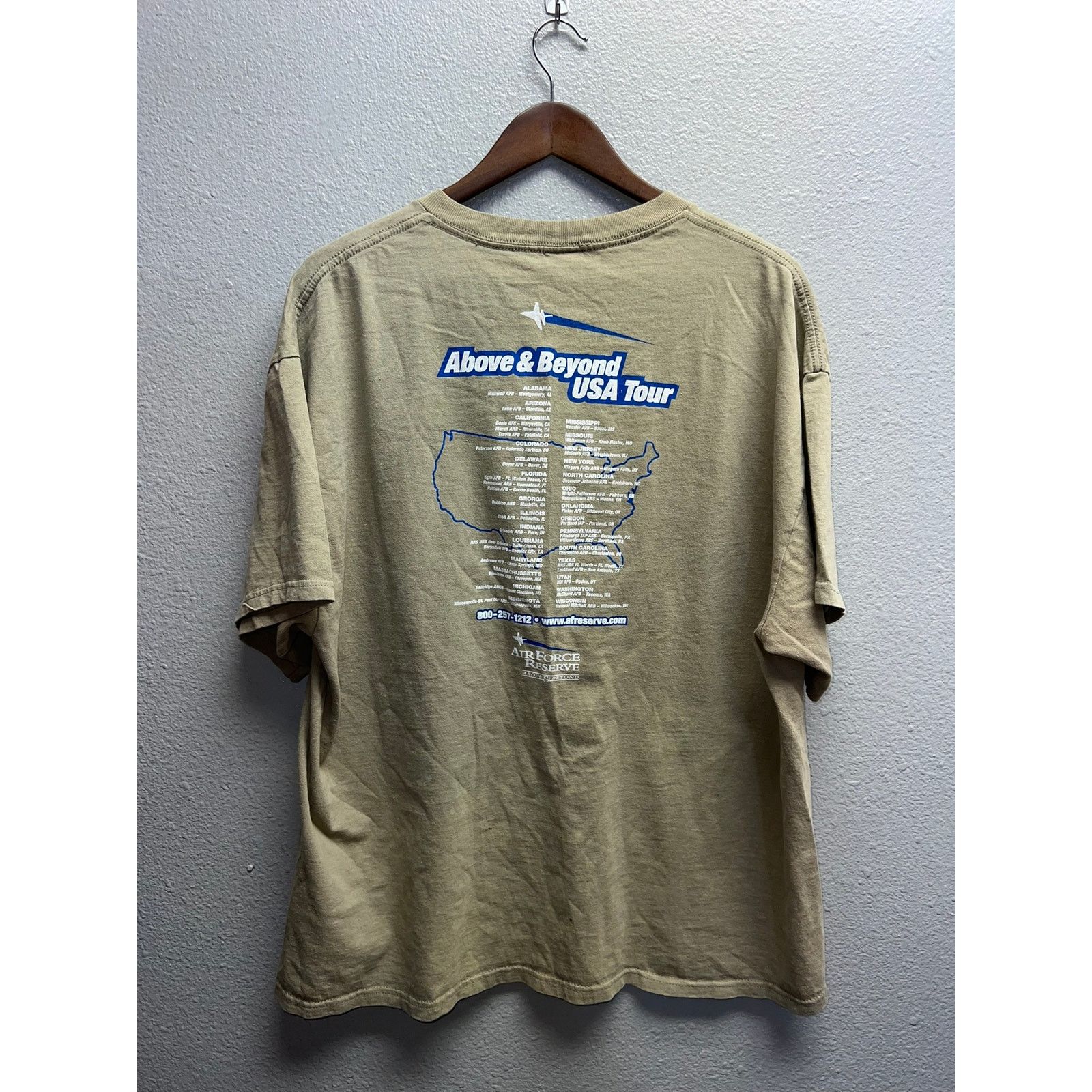 Delta Vintage Air Force Reserve Shirt Above & Beyond Tour Brown XL Size US XL / EU 56 / 4 - 5 Thumbnail