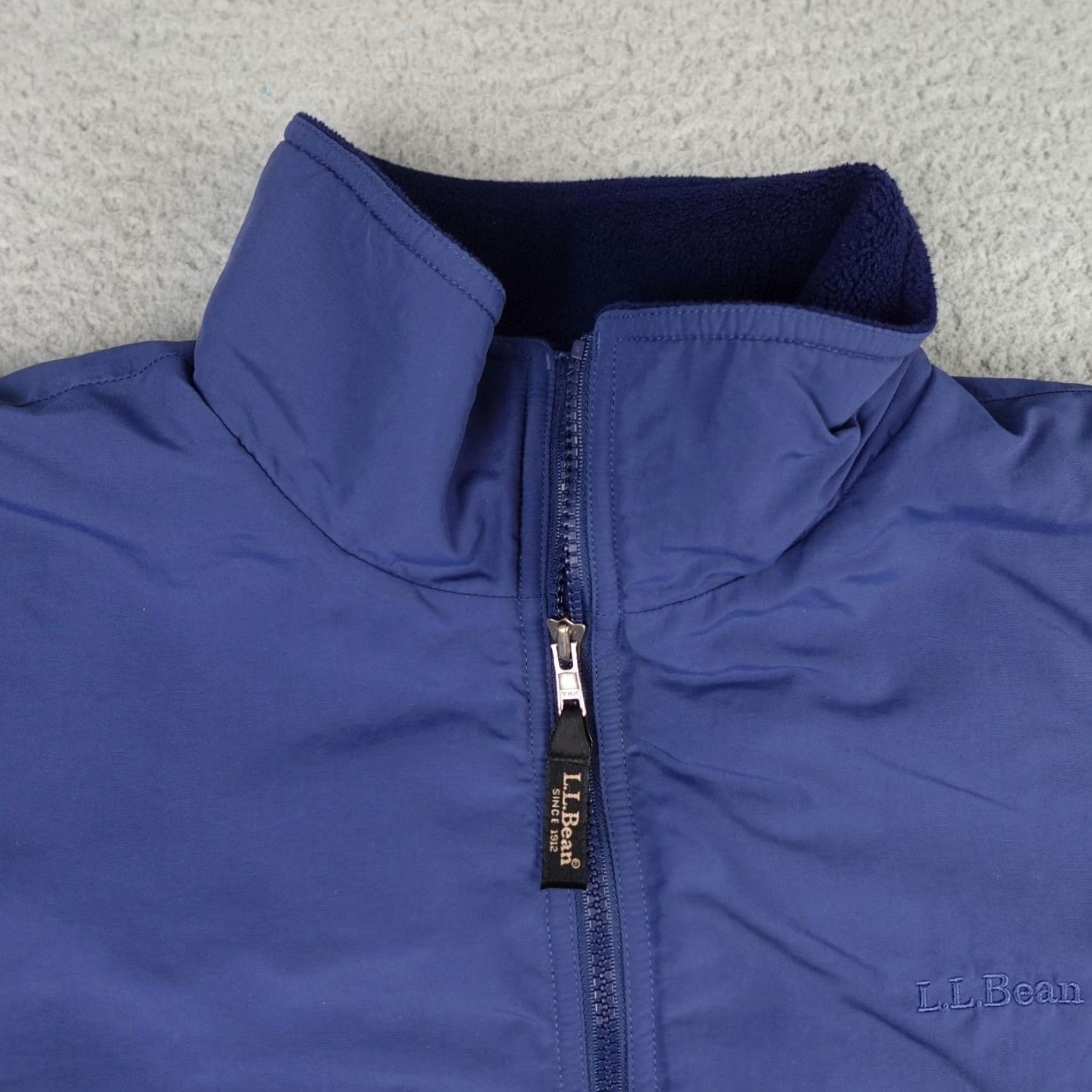 Vintage VINTAGE L.L. Bean Jacket Mens Large Blue Full Zip Fleece Lined Outdoor Coat Hiking Shirt Size US L / EU 52-54 / 3 - 4 Thumbnail