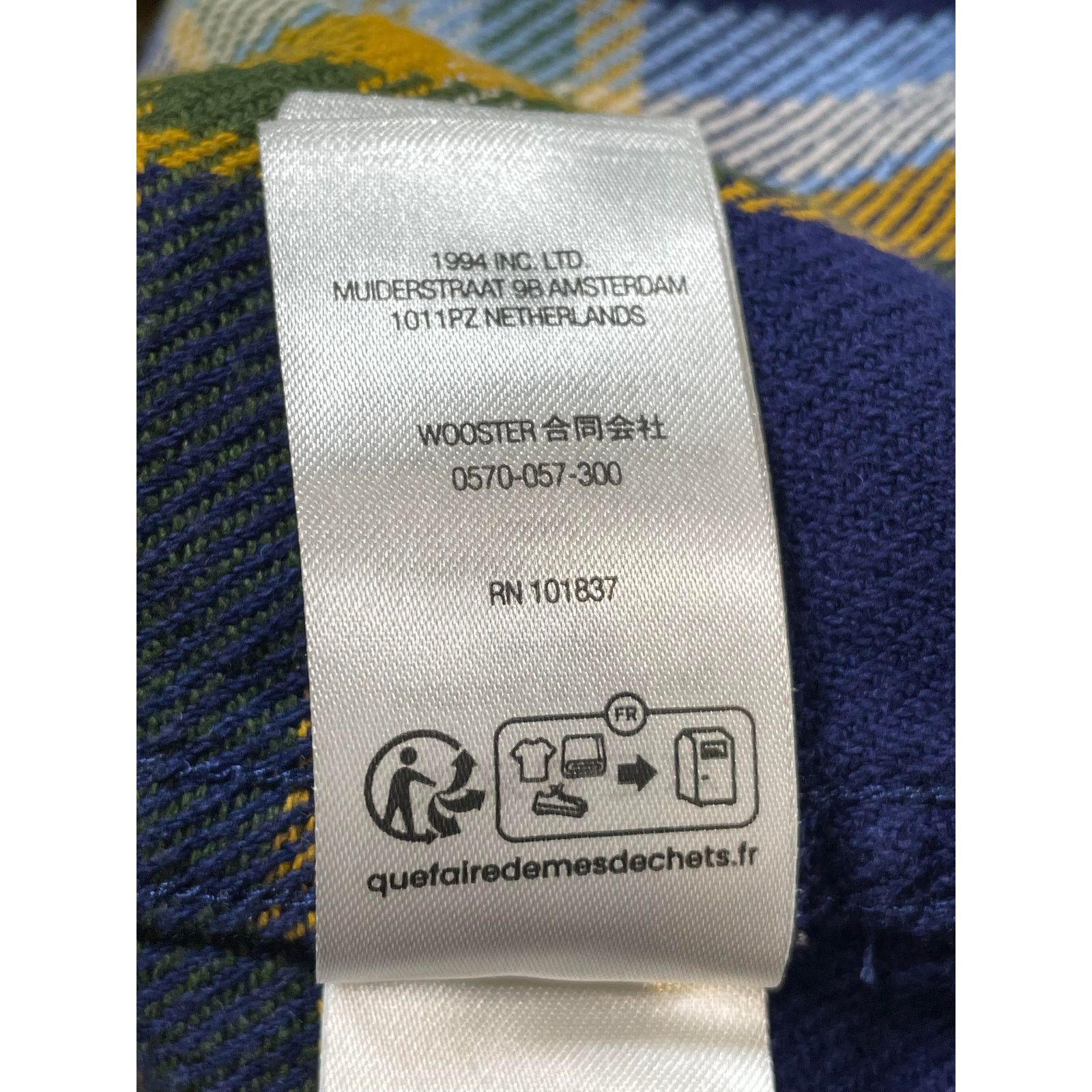 Supreme Supreme Logo Blue & Yellow Flannel Size US M / EU 48-50 / 2 - 7 Thumbnail