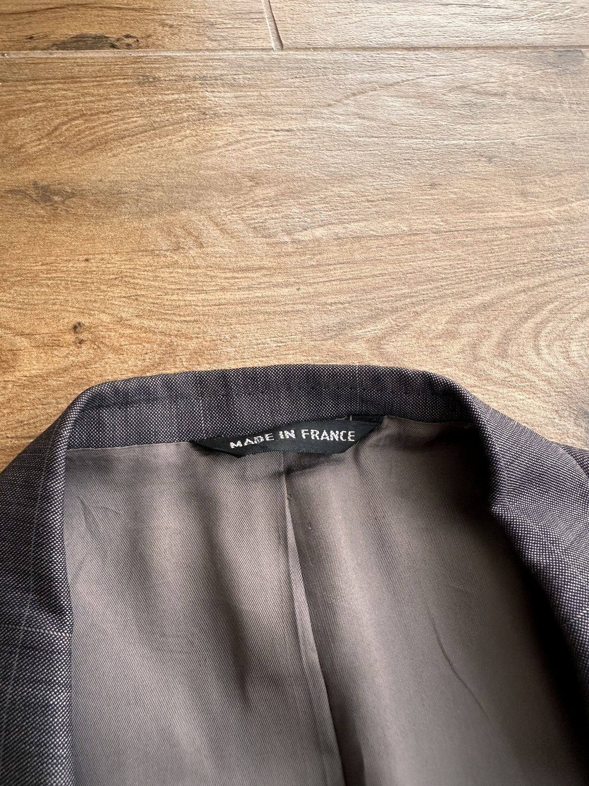 Balenciaga × Vintage Vintage Balenciaga Paris Luxury Laine Grey Formal Suit Size 40L - 14 Thumbnail