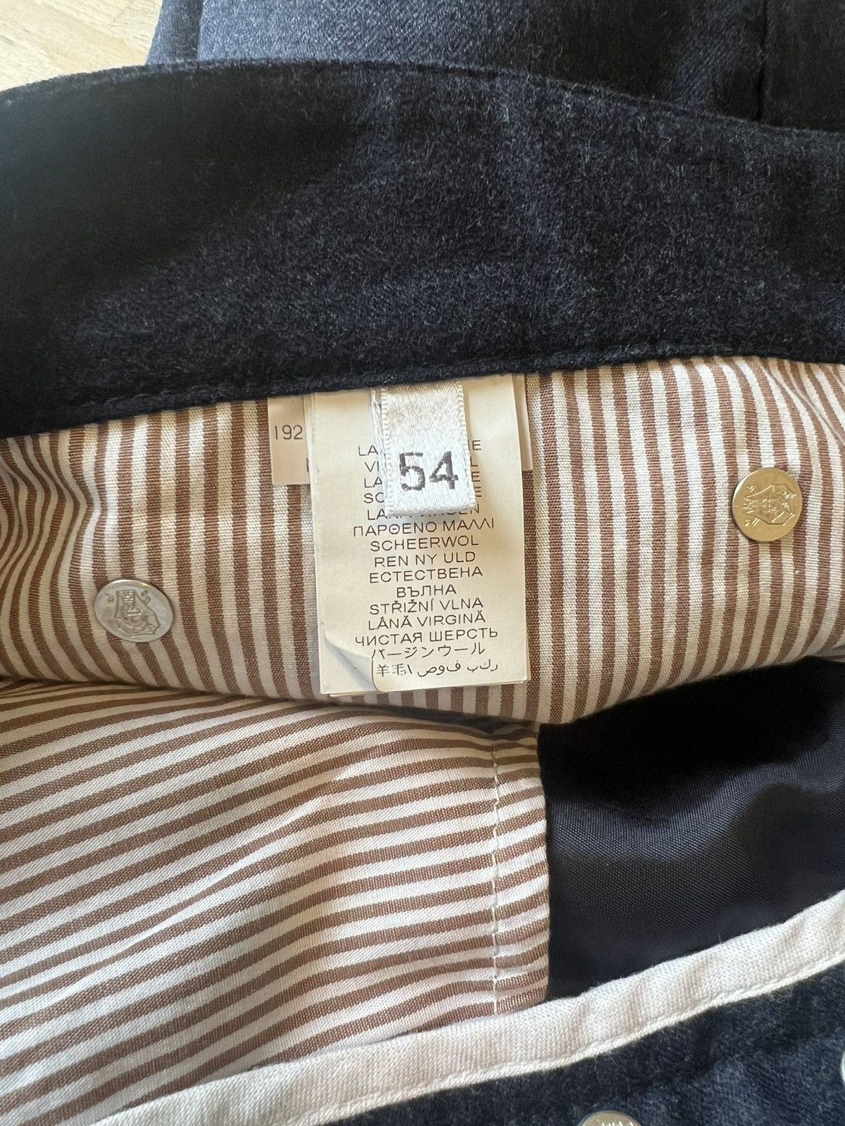 Brunello Cucinelli Bruno Cucinelli Traditional Fit Wool Pants Size US 38 / EU 54 - 6 Thumbnail