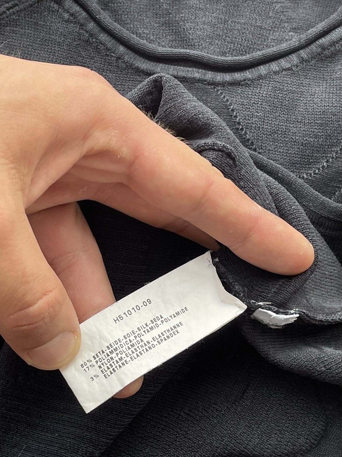 Armani Collezioni × Japanese Brand Luxury Mans Armani Collezioni Coogi Style Black Sweatshirt Size US M / EU 48-50 / 2 - 7 Thumbnail