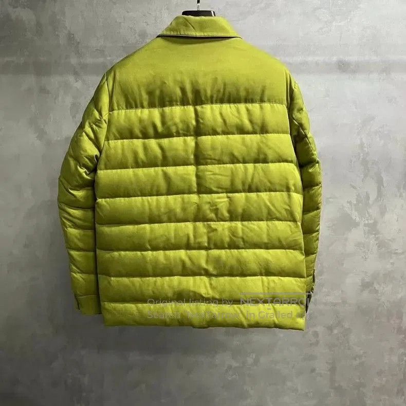 Loro Piana Loro Piana Green Quilted Down Jacket. Size US M / EU 48-50 / 2 - 2 Thumbnail