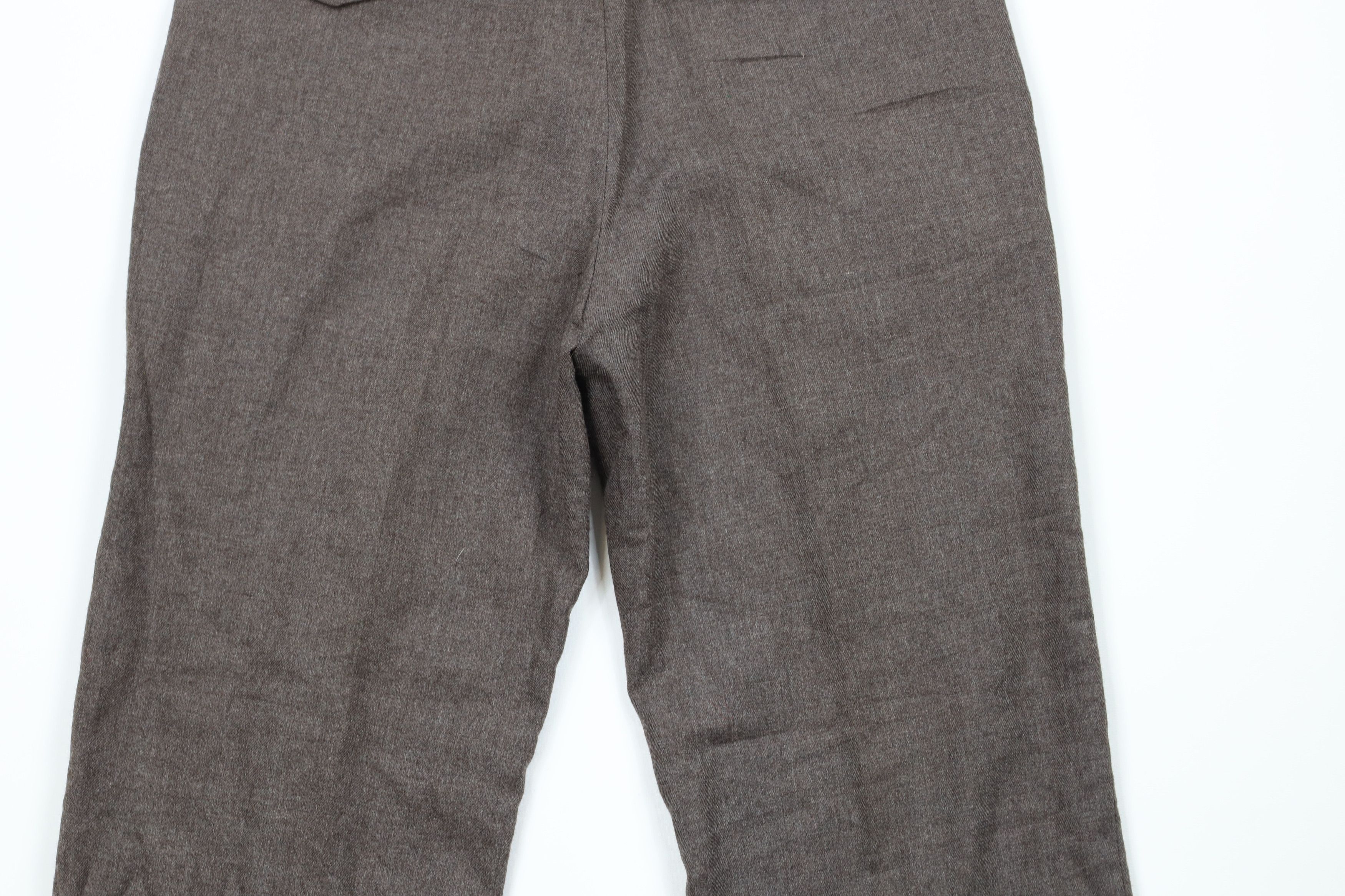 Deadstock Vintage 70s Streetwear Flared Chino Pants Brown