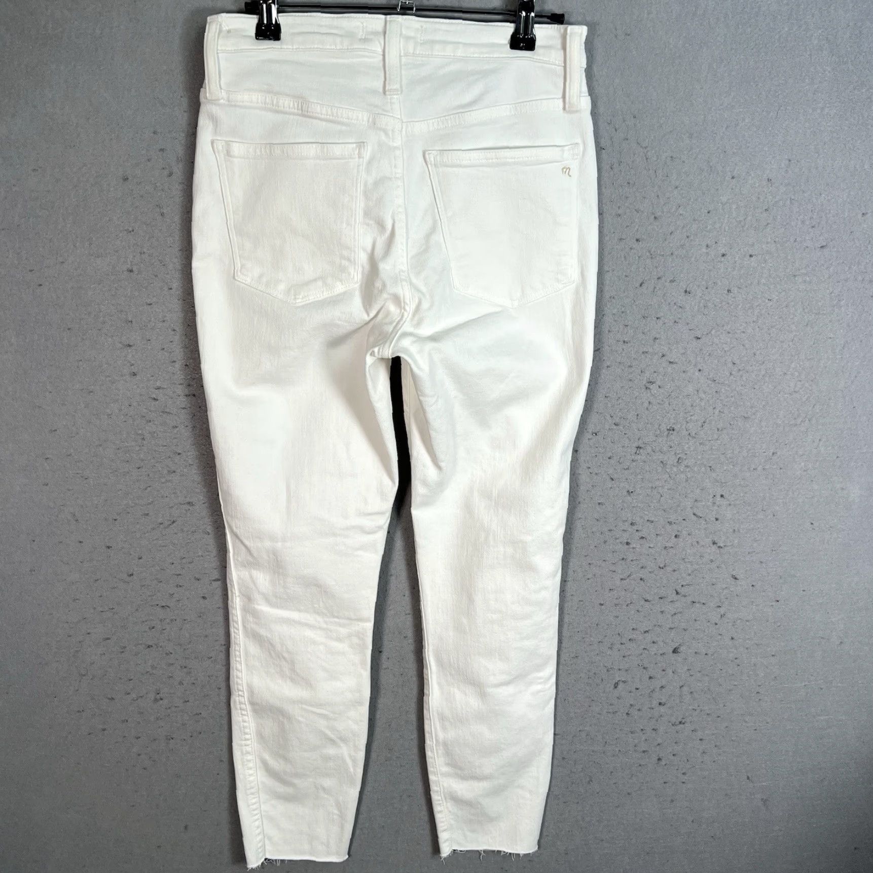 Madewell VINTAGE Madewell 10" High Rise Skinny Jeans Womens 26 White Button Fly Denim Jeans Womens 26 White Madewell Skinny Jeans Size 26" / US 2 / IT 38 - 2 Thumbnail