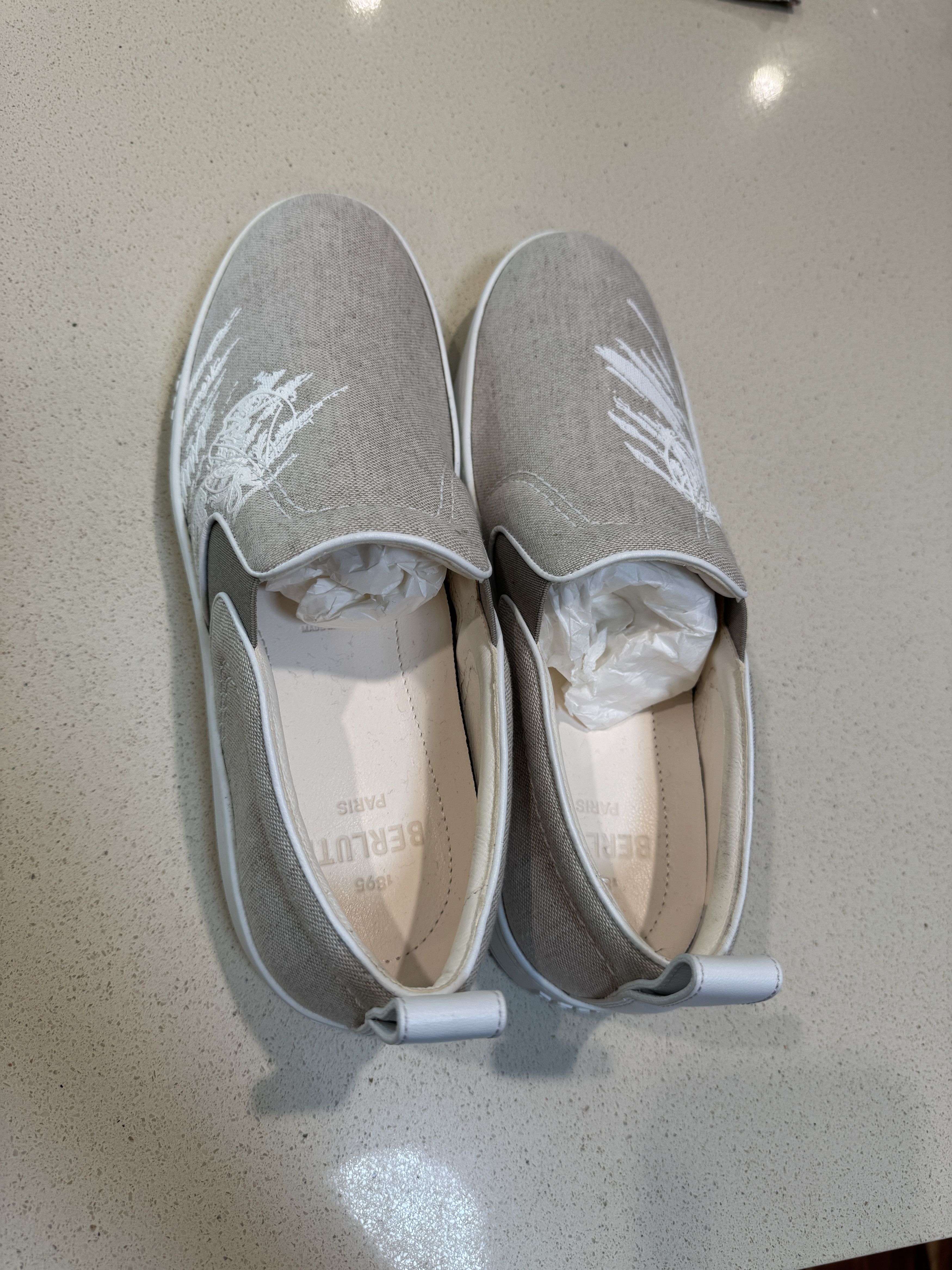 Berluti Berluti - Playtime Cotton Beige Low Top Sneakers Size US 9 / EU 42 - 7 Thumbnail