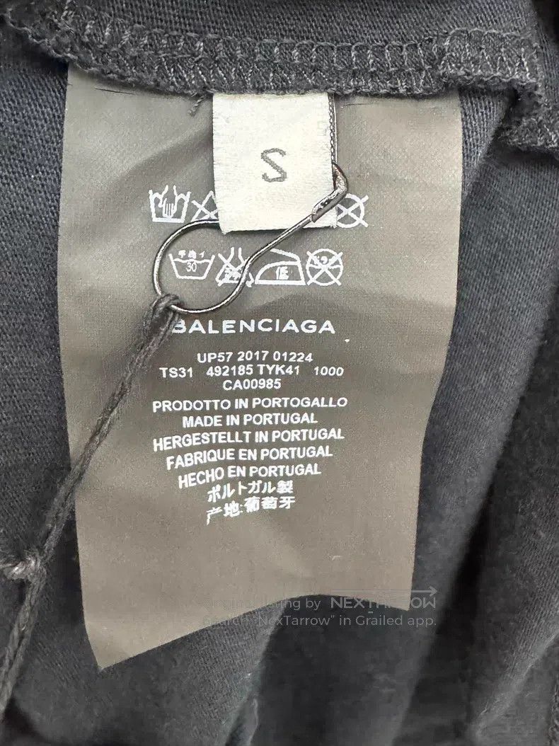 Balenciaga Balenciaga Black Asymmetrical Round Neck Short Sleeve, Siz Size US S / EU 44-46 / 1 - 5 Thumbnail