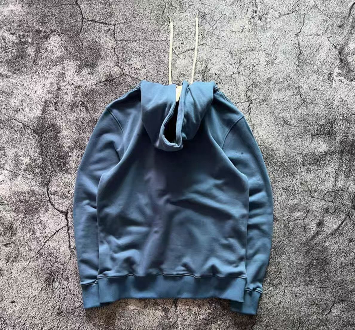 Vintage Distressed Smog Blue Full-Zip Hoodie Size US M / EU 48-50 / 2 - 2 Thumbnail
