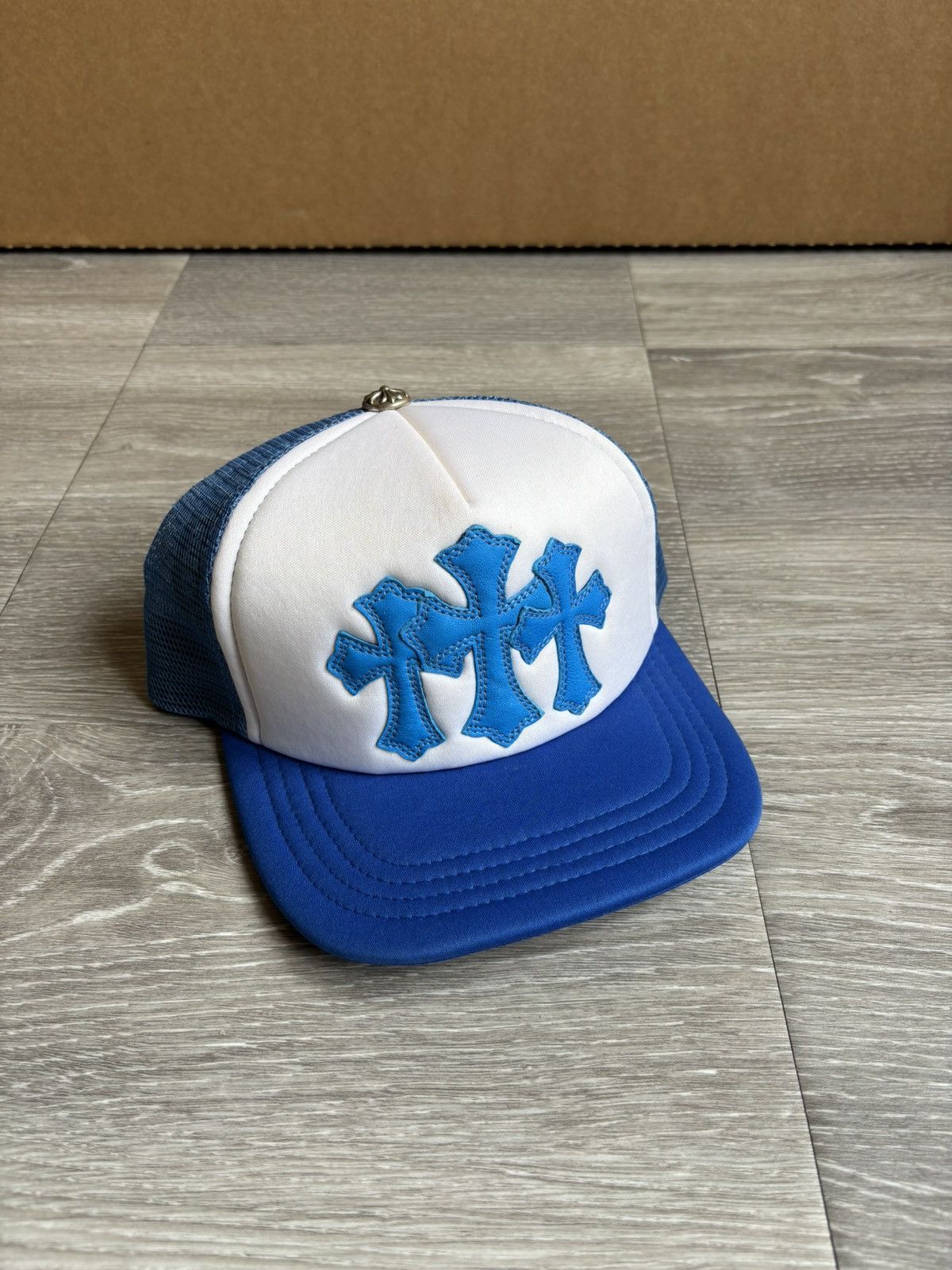 Chrome Hearts Chrome Hearts Blue Triple Cross Cemetery Hat Size ONE SIZE - 2 Thumbnail