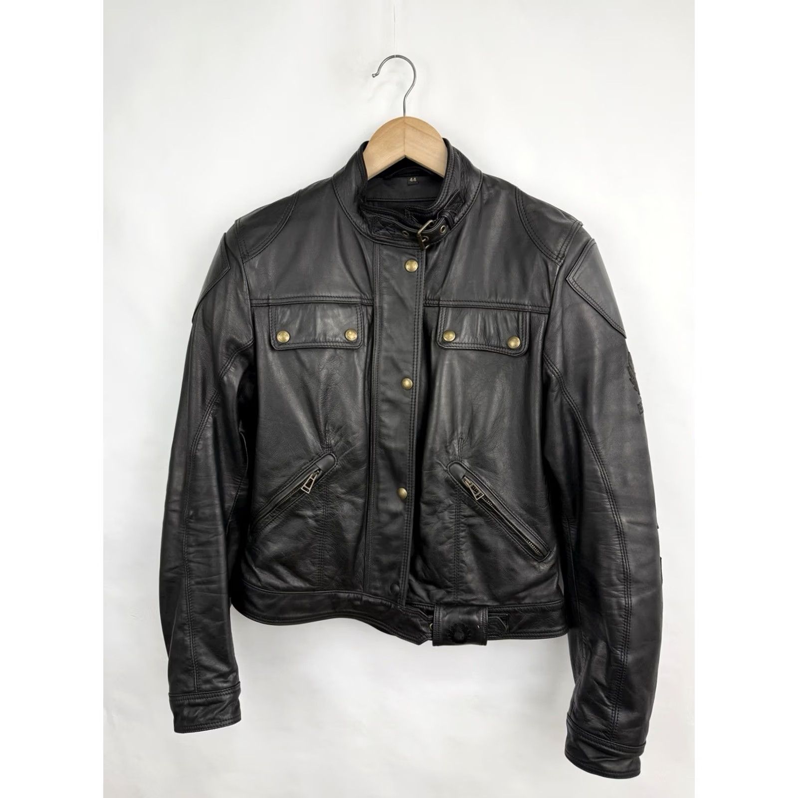Belstaff Belstaff Leather Biker Jacket Rare 44 Mens Motorcycle Armor Shoulder Elbow Black Jacket Size US S / EU 44-46 / 1 - 4 Thumbnail