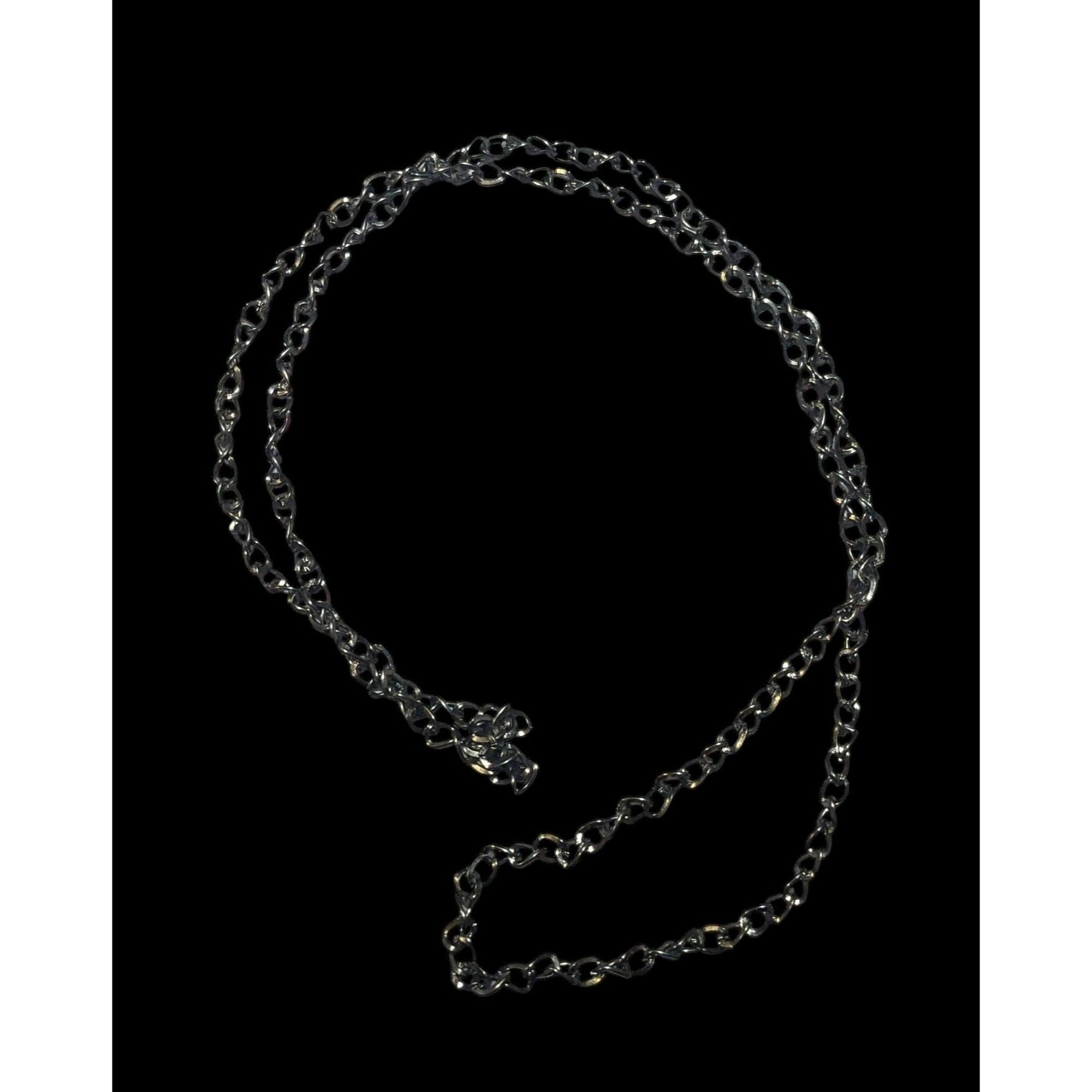 Other Simple Silver Gunmetal Tone Chain Necklace Size ONE SIZE - 1 Thumbnail