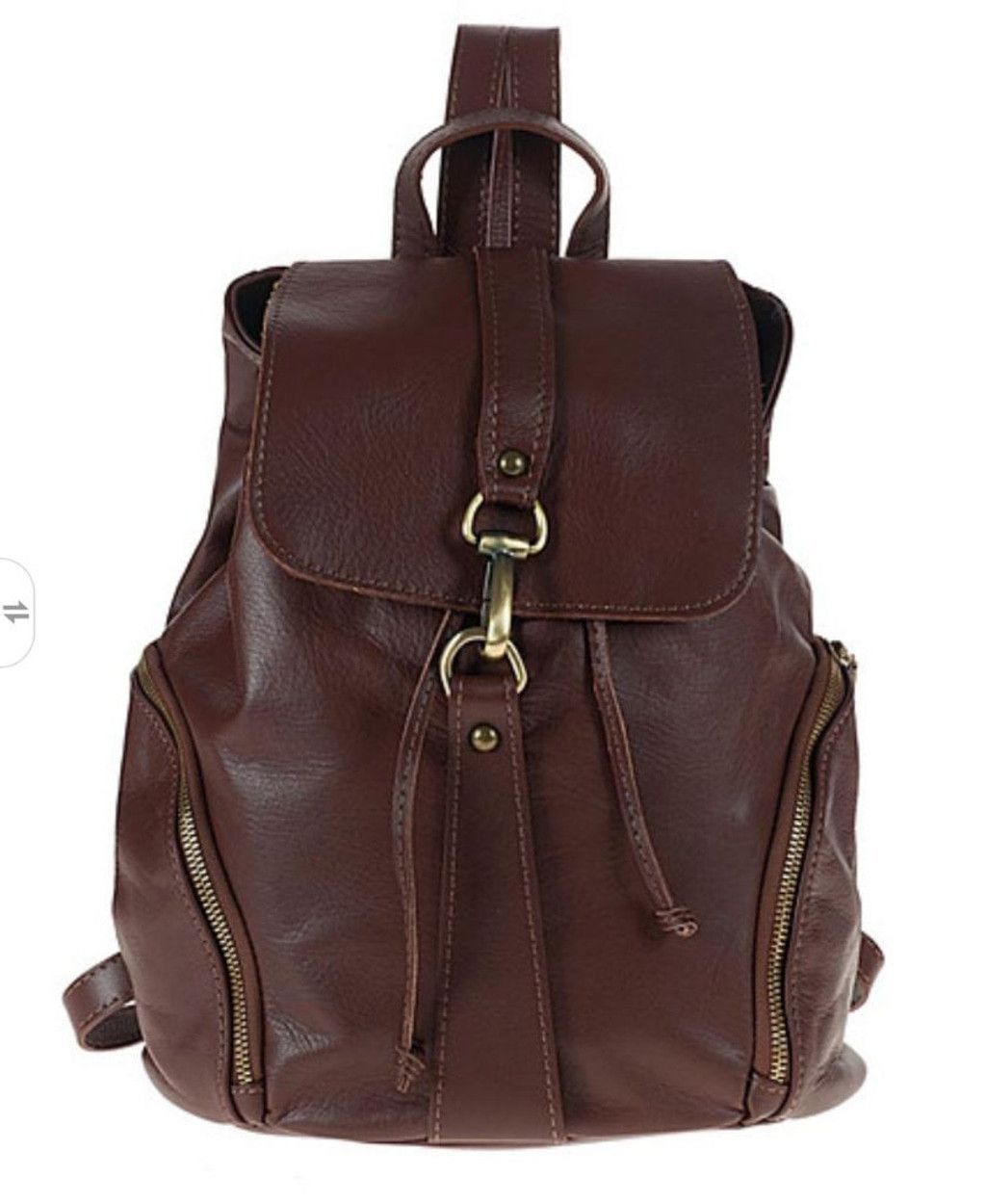 Vera Pelle Paolo Genuine Leather Backpack Made in Italy Size ONE SIZE - 1 Thumbnail