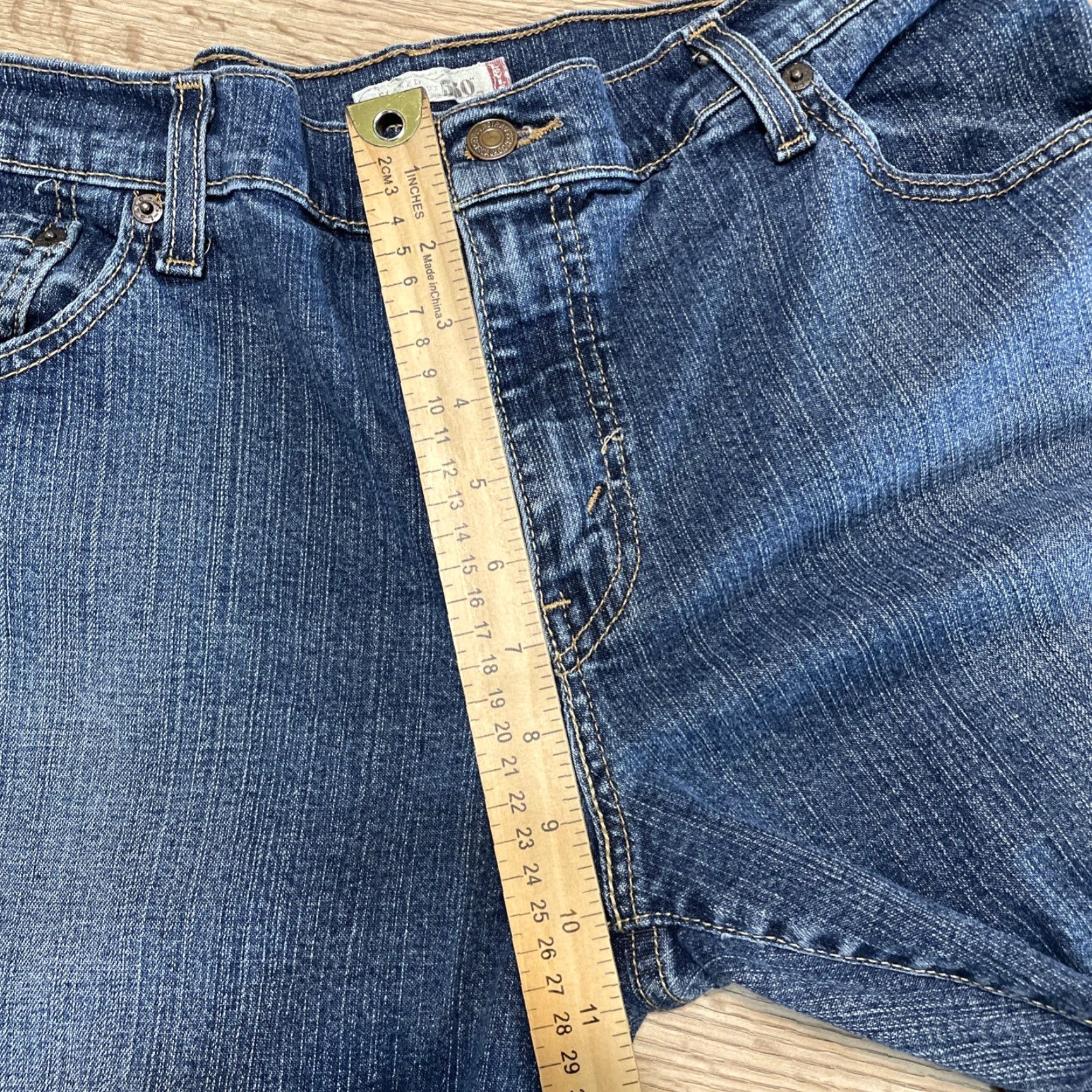 Levi's VINTAGE Levi's 550 Jeans Bootcut Blue Relaxed Fit Stretch 12M Womens Size 34" / US 12 / IT 48 - 5 Thumbnail