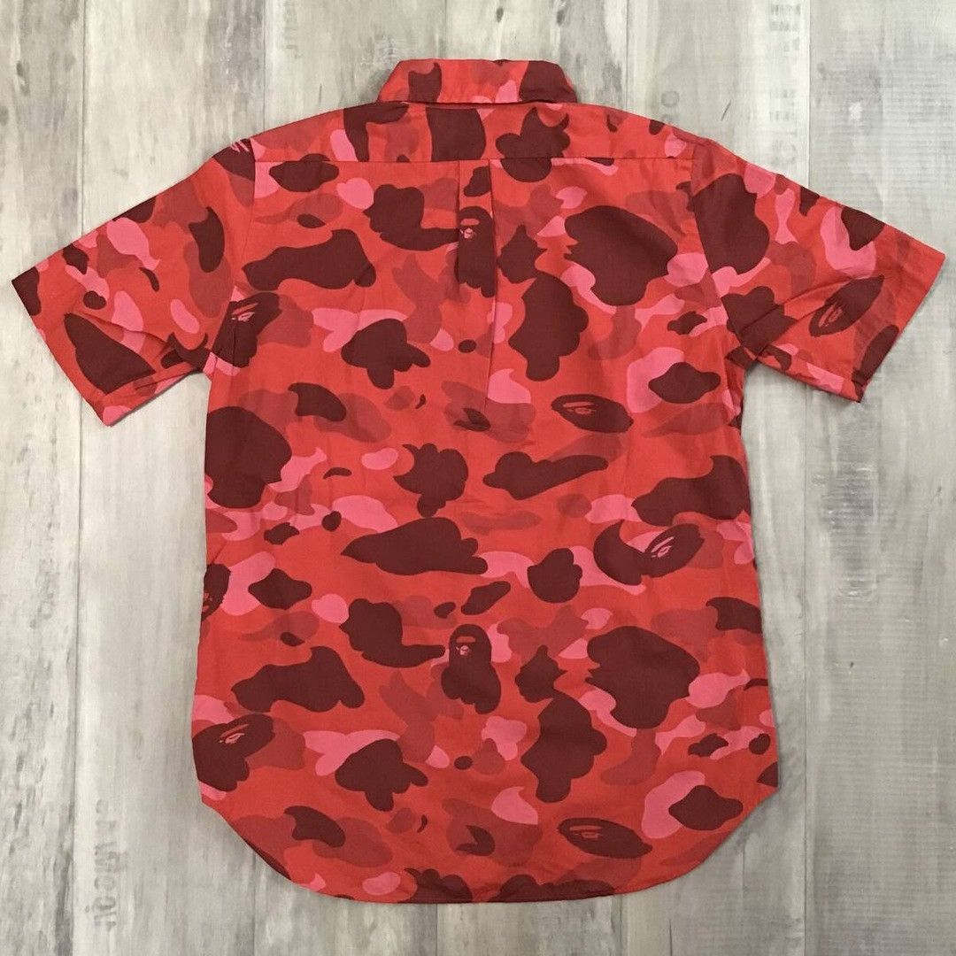 Bape BAPE Red camo short sleeve shirt pharrell camo APE NIGO Size M / US 6-8 / IT 42-44 - 3 Thumbnail