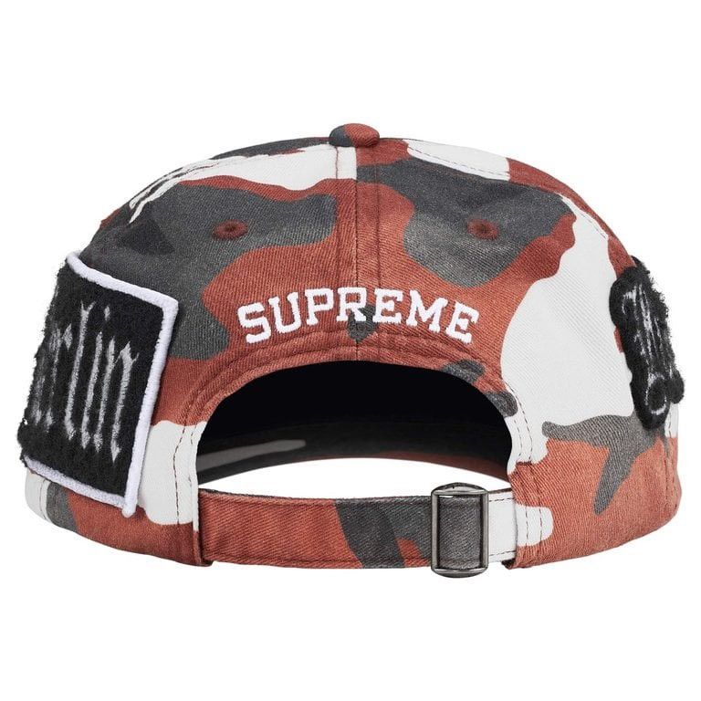 Supreme Supreme City Patches 6-Panel Logo Red Camo Hat Adjustable Size ONE SIZE - 4 Thumbnail