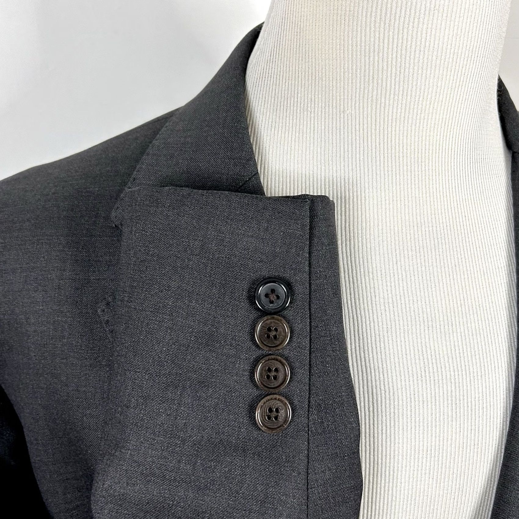 Brooks Brothers Brooks Brothers Sport Coat Gray Wool Blend Two Button Lined Double Vented 44R Mens Regular Jacket Coat Notch Lapel Size US XS / EU 42 / 0 - 5 Thumbnail