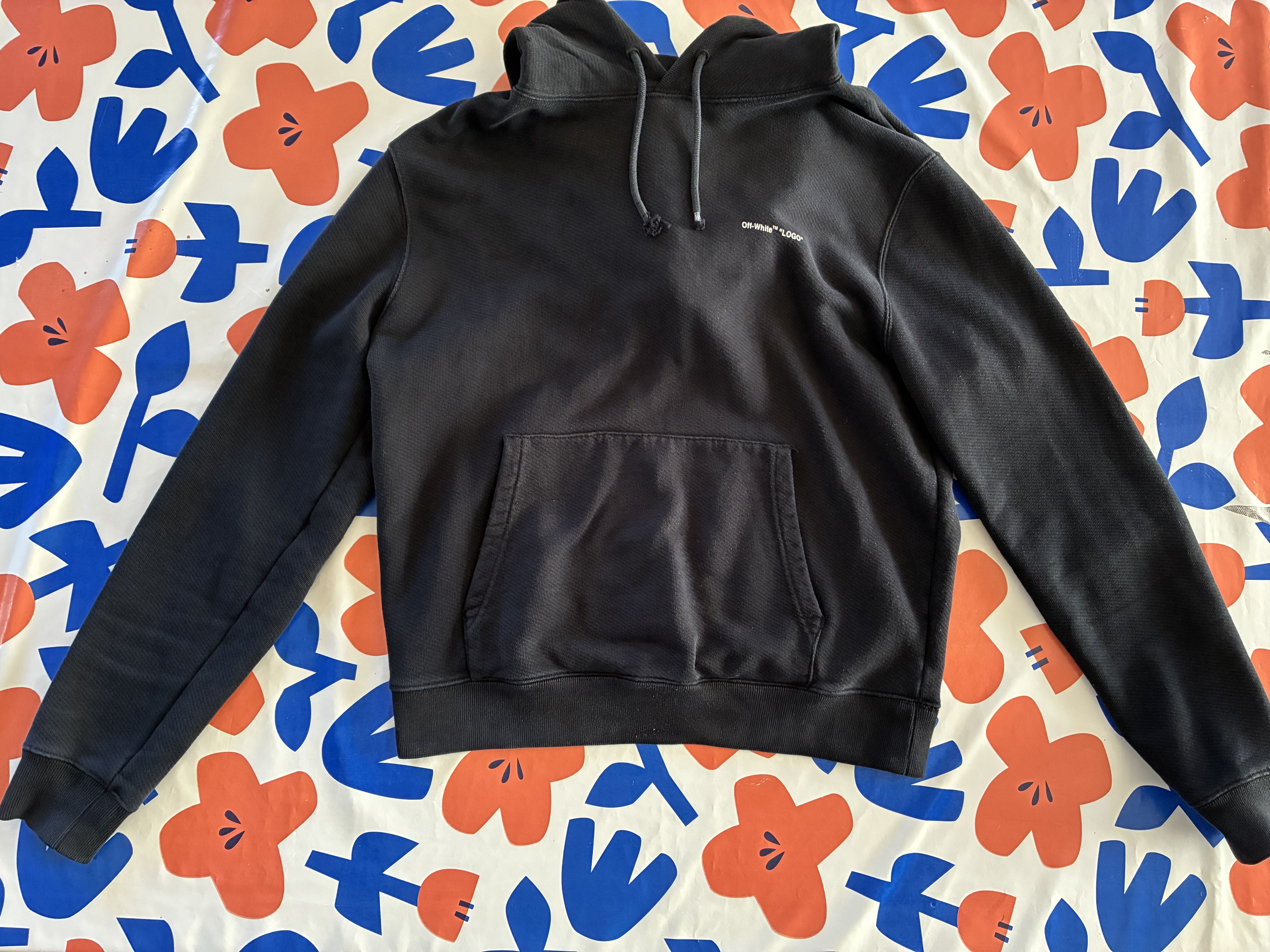 Off-White Slate Cotton Oversize Sweatshirt | Grailed