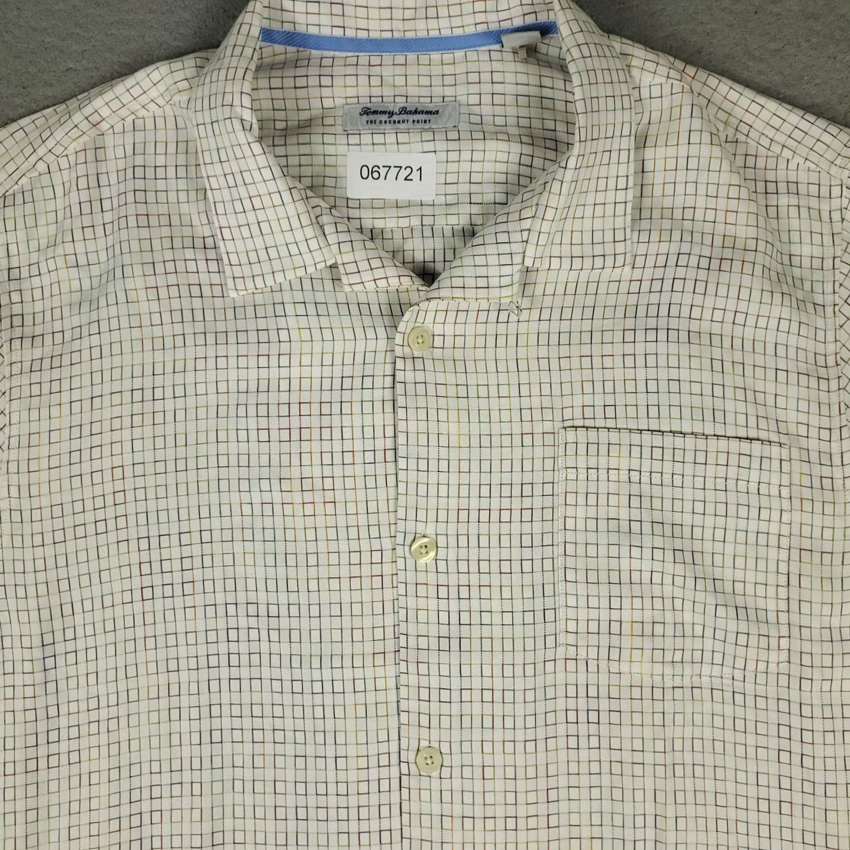 Tommy Bahama Tommy Bahama Shirt Mens XL Button-Up Short Sleeve Collared Hawaiian Check Yellow Modal Size US XL / EU 56 / 4 - 2 Thumbnail