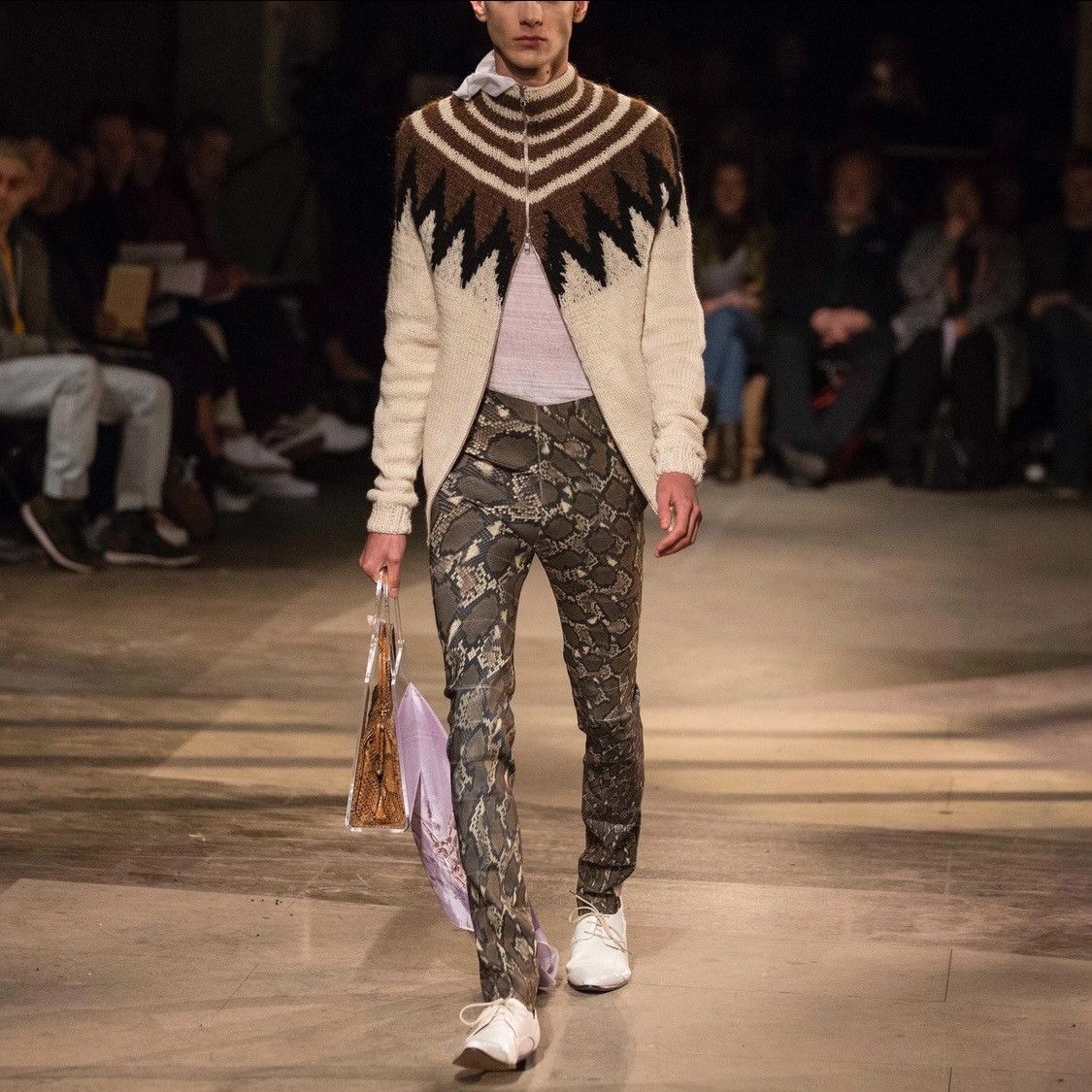 Stefan Cooke Diamond Slashed Knit Sweater - AW20 – Vertical Rags