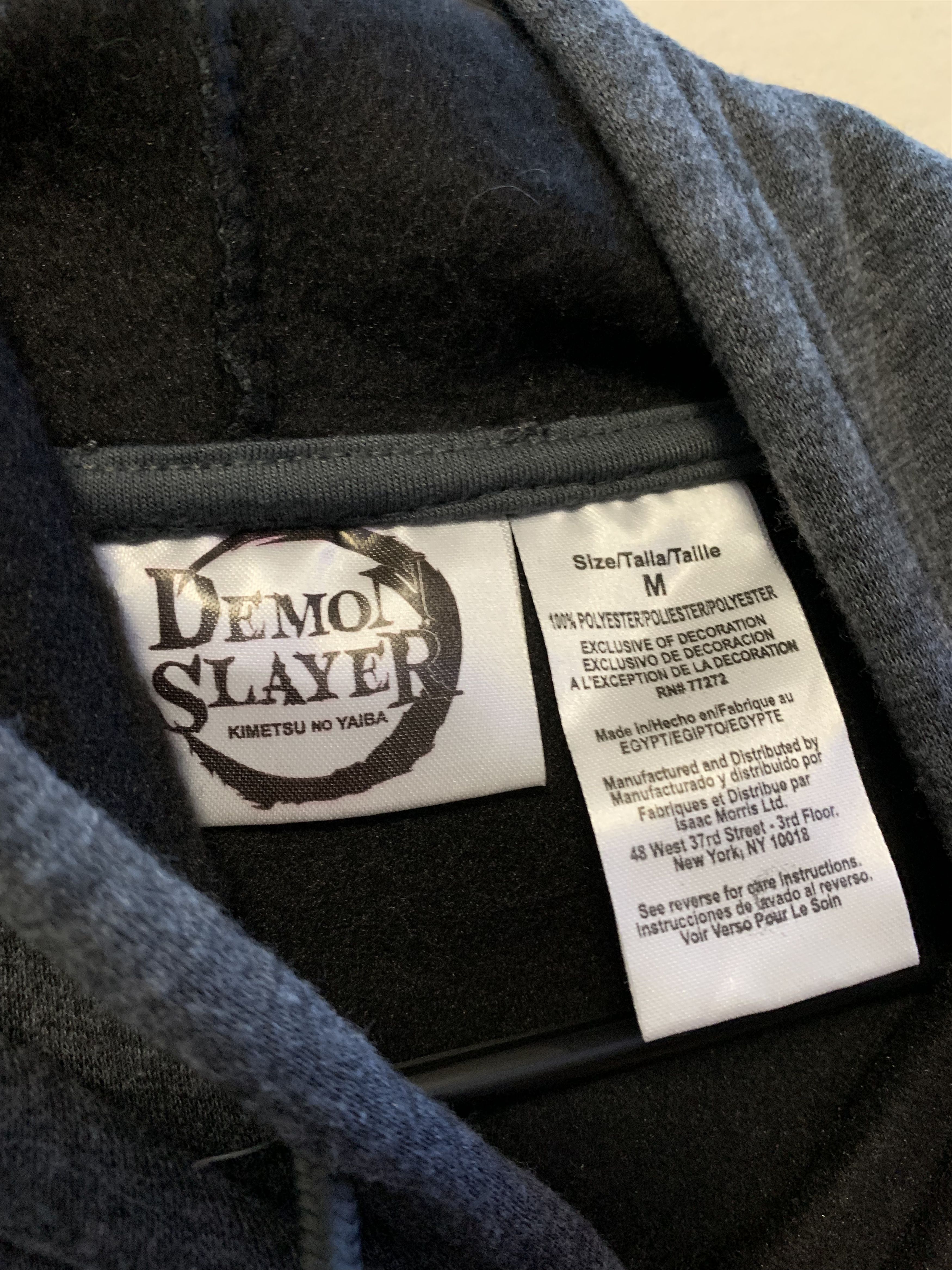 Anime DEMON SLAYER Hoodie ⊛ GRAY/WHITE ⊛ Brand New Size US M / EU 48-50 / 2 - 7 Thumbnail