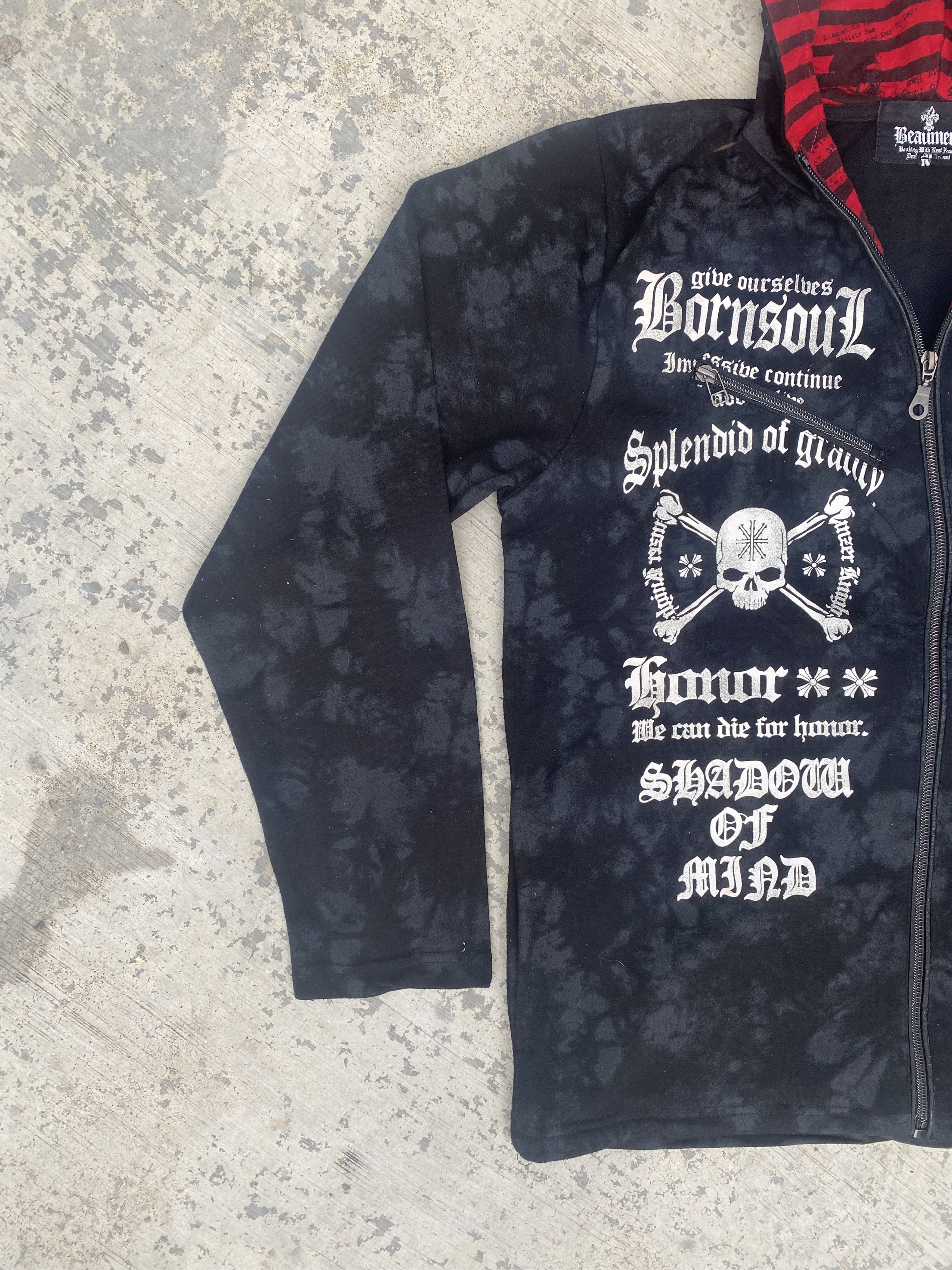 Japanese Brand Beaumere poem punk zip up hoodies Size M / US 6-8 / IT 42-44 - 4 Thumbnail