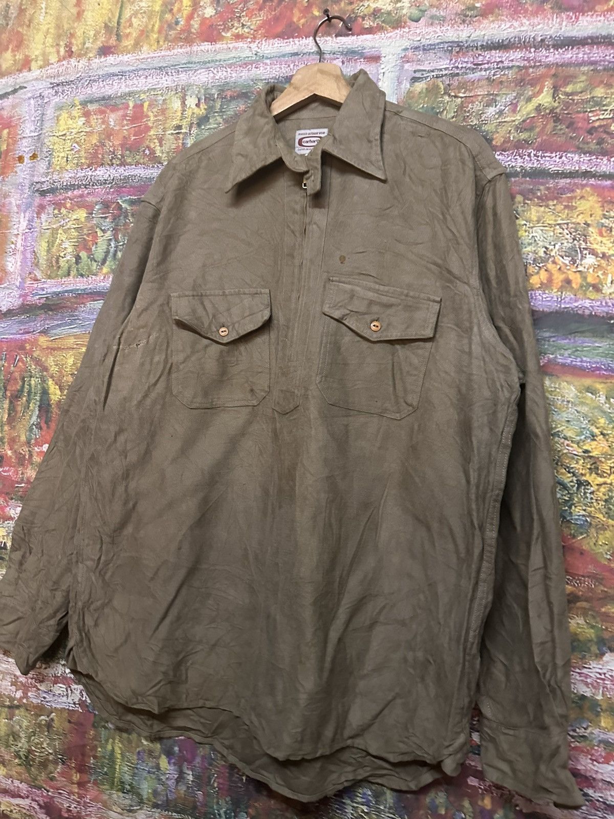 Carhartt Regged Outdoor Wear Carhartt Detroit Half zip Size US L / EU 52-54 / 3 - 4 Thumbnail