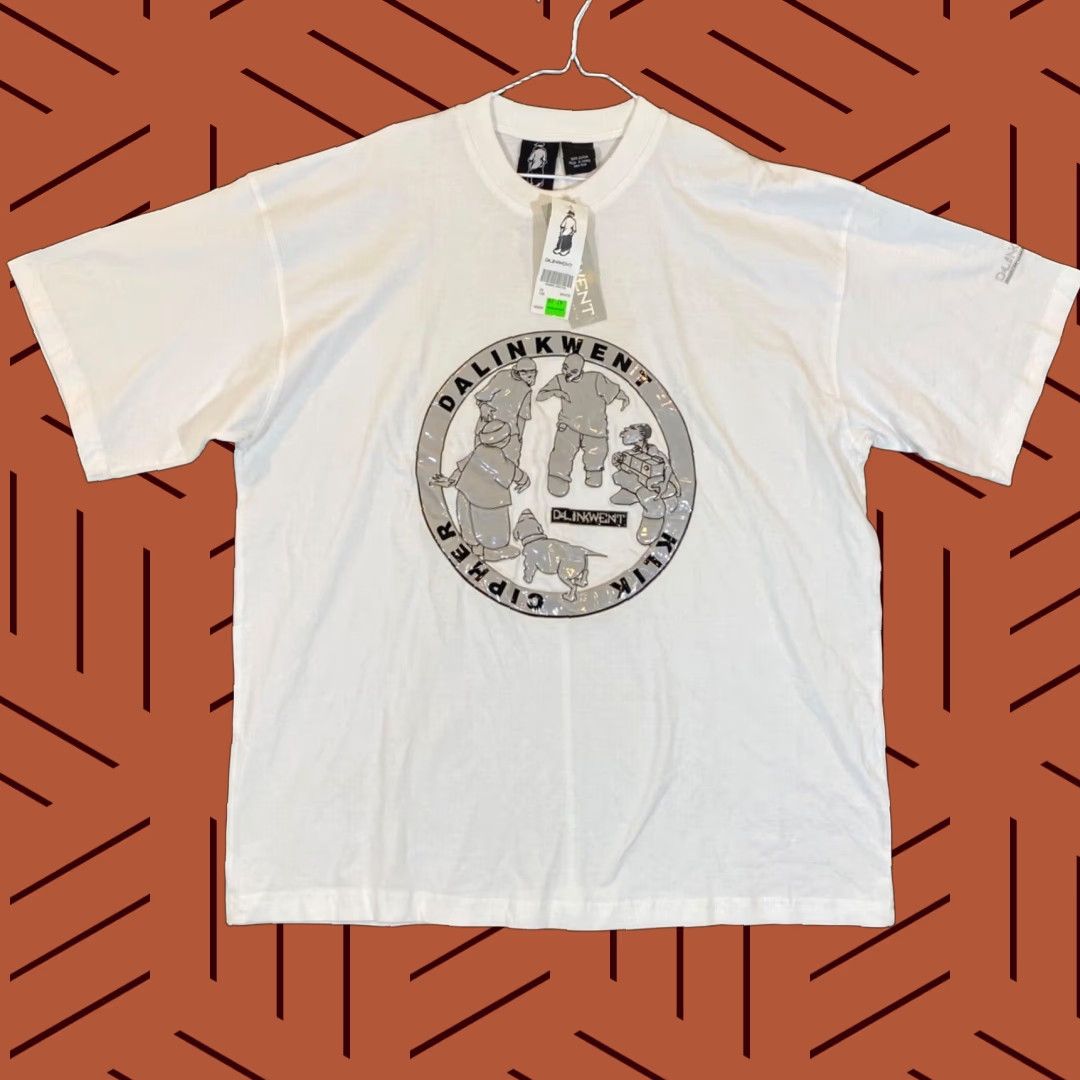 Vintage VINTAGE Dalinkwent Men's T-Shirt 2X White Hip Hop Cipher Short Sleeve Cotton Logo Size US XXL / EU 58 / 5 - 1 Thumbnail