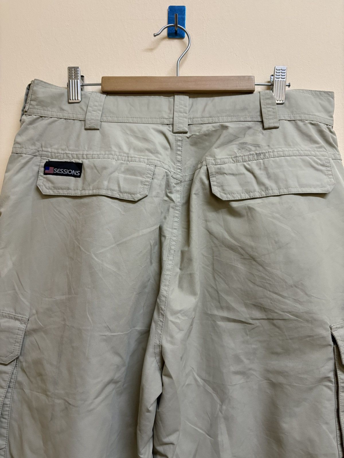 Sessions × Vintage Vintage 90s Sessions Skateboard Baggy Cargo Parachute Pants Size US 34 / EU 50 - 4 Thumbnail