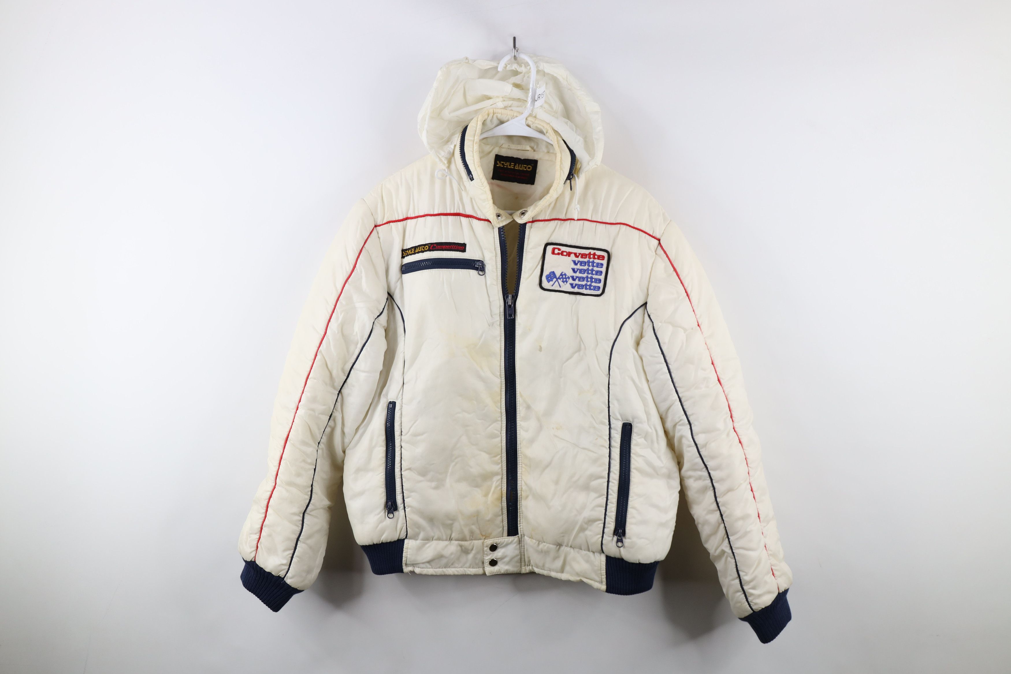Vintage Vintage 70s 80s Spell Corvette Racing Bomber Jacket AS IS Size US L / EU 52-54 / 3 - 1 Thumbnail