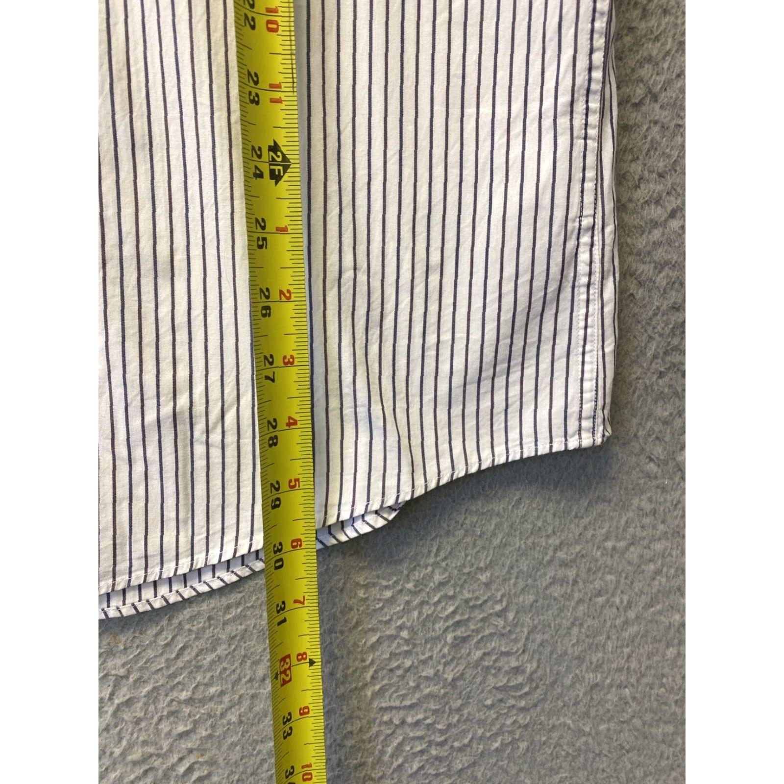 Banana Republic Banana Republic Button-Up Shirt Large Mens Blue Striped Collared Regular Fit Size US L / EU 52-54 / 3 - 5 Thumbnail