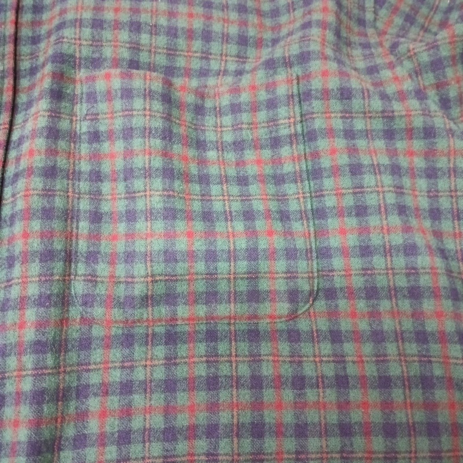 Pendleton Vin Pendleton Wool Flannel Check Plaid Green Blue Men's XL Size US XL / EU 56 / 4 - 4 Thumbnail