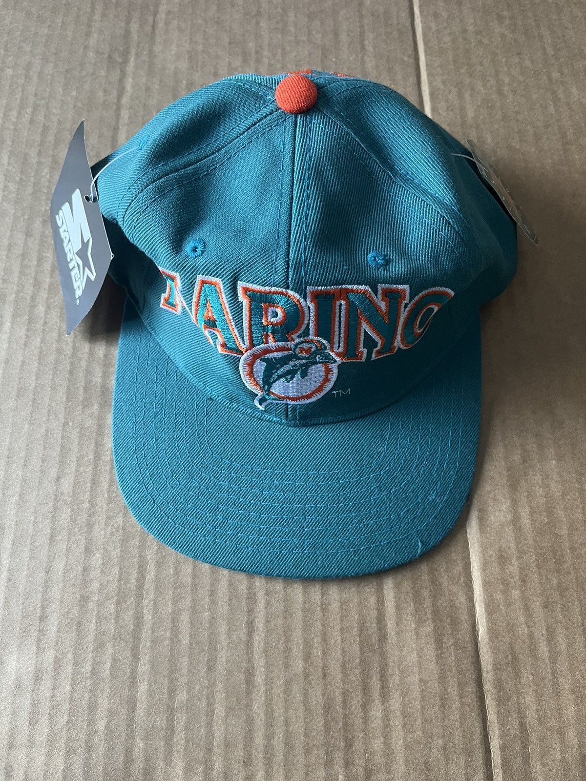 NFL × Starter × Vintage Vintage Marino Dolphins Starter Hat NWT Size ONE SIZE - 1 Thumbnail