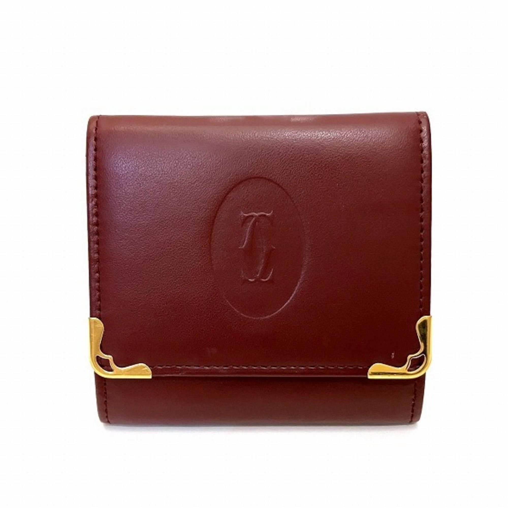 image of Cartier Must Square Coin Case, Purse, Women's Accessories in Red
