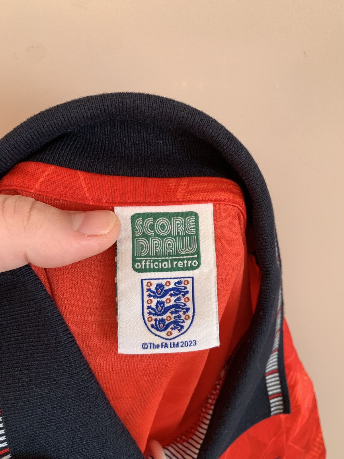 Vintage England 1990 Away Football Shirt Retro Score Draw Soccer M Size US M / EU 48-50 / 2 - 6 Thumbnail
