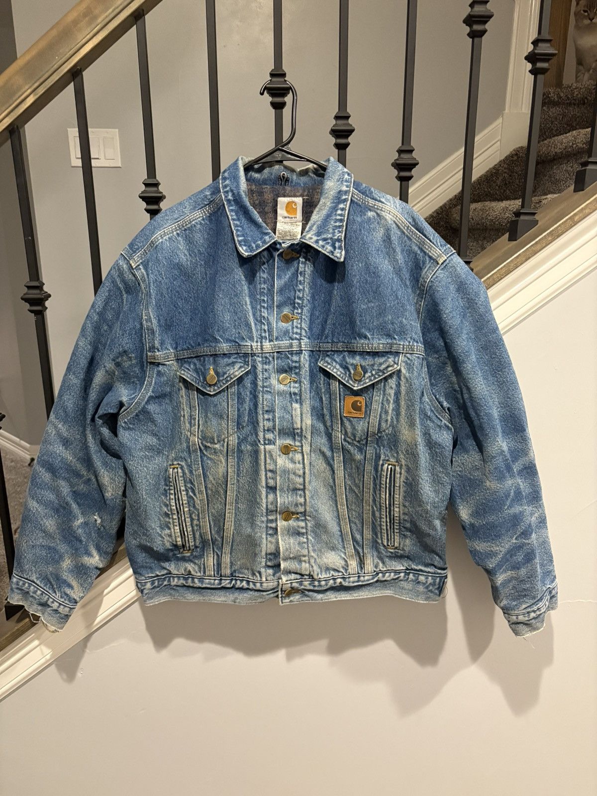 Carhartt VTG 1990s Carhartt J11DST Denim Trucker Jacket