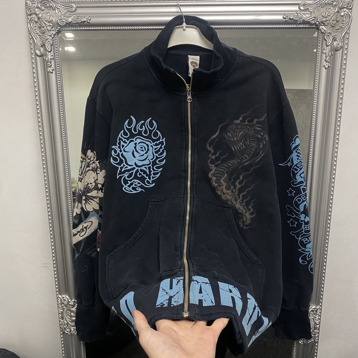 Christian Audigier vintage zip hoodie Ed hardy Size US S / EU 44-46 / 1 - 3 Thumbnail