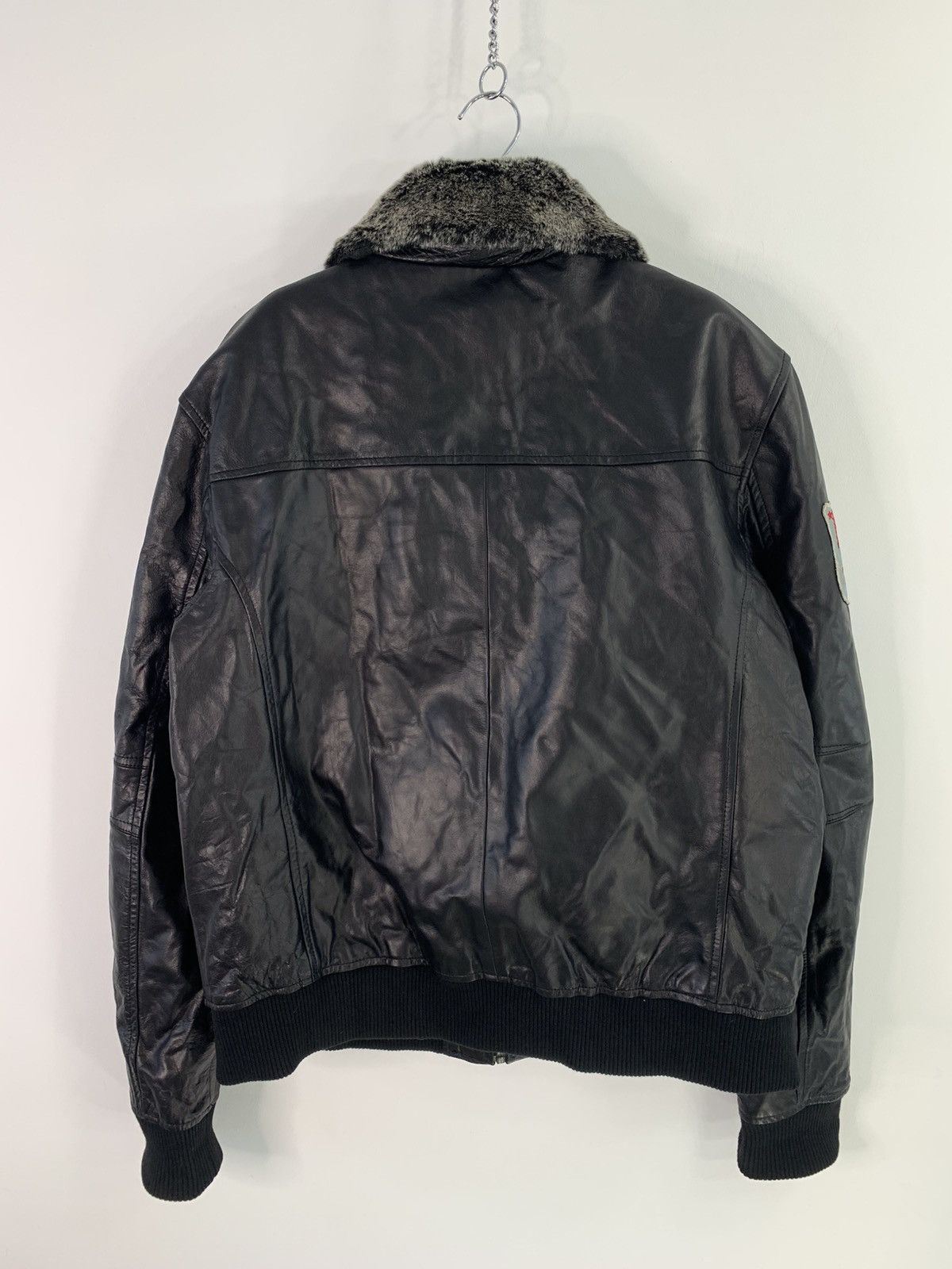 Leather × Vintage Aviatrix Top Gun Navy G-1 Leather Bomber Jacket XXL Size Size US XXL / EU 58 / 5 - 4 Thumbnail
