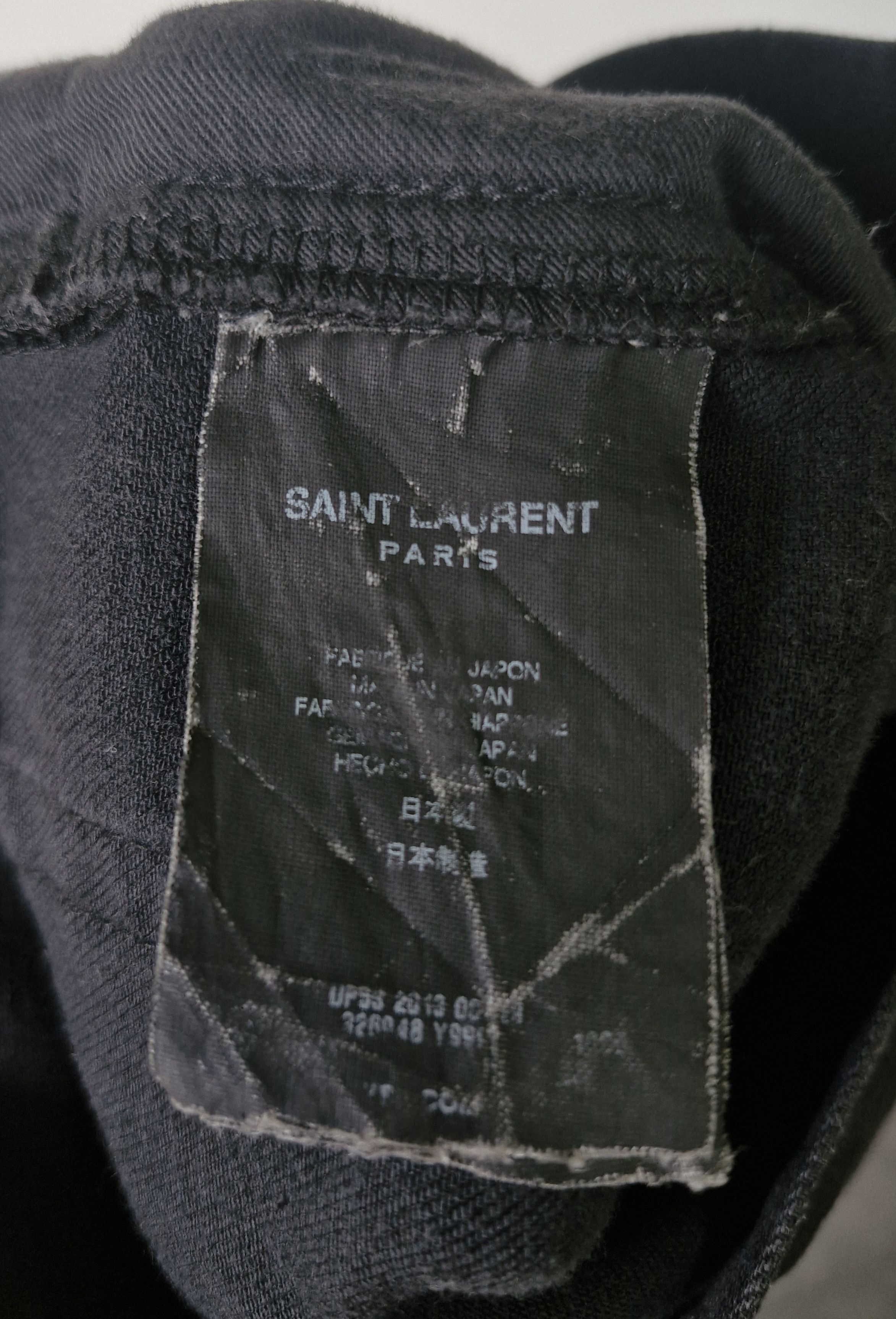 Saint Laurent Paris AW13 Black D03 Denim Jeans Size US 30 / EU 46 - 7 Thumbnail