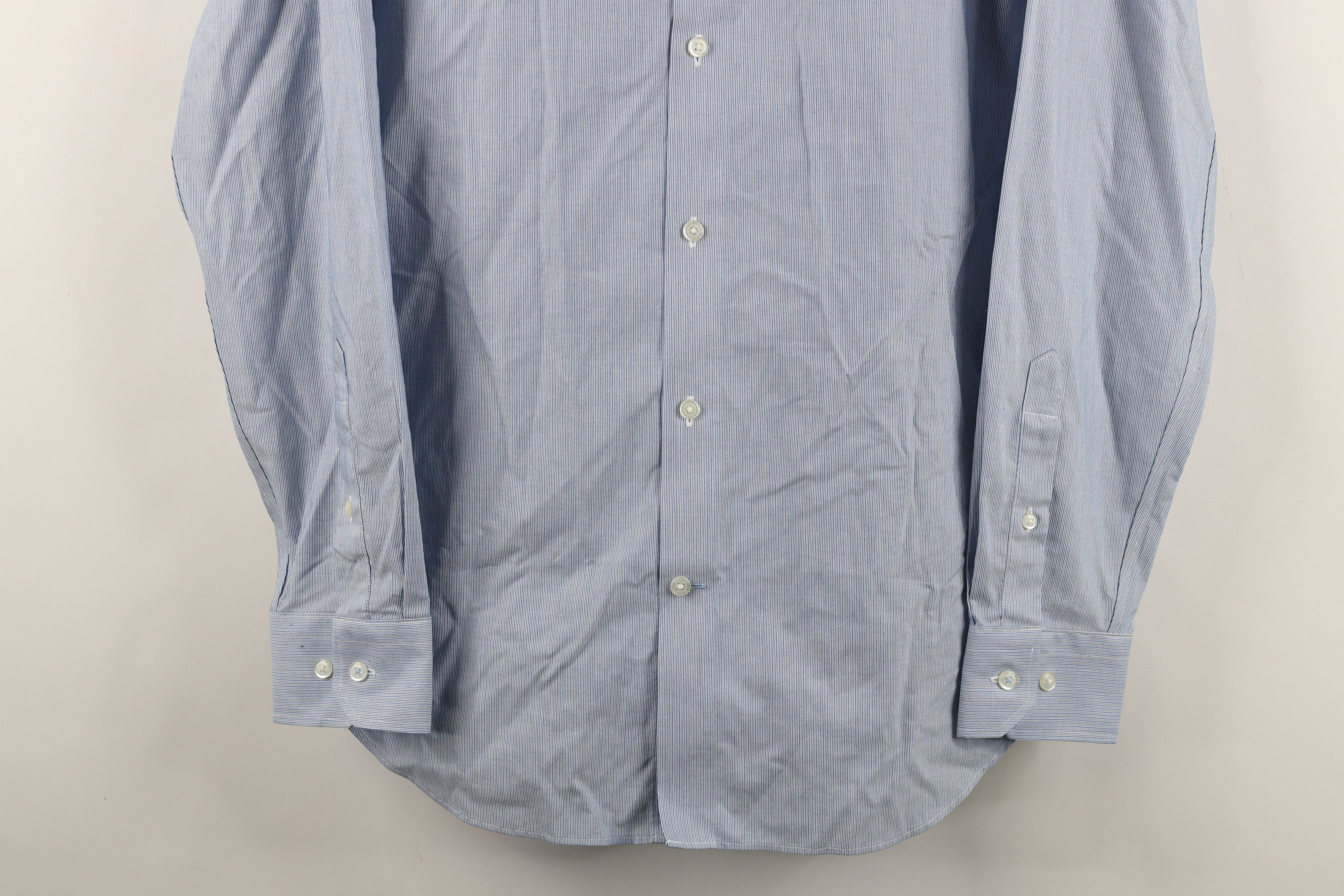 Banana Republic Banana Republic Non Iron Pinstriped Collared Button Shirt Size US M / EU 48-50 / 2 - 3 Thumbnail