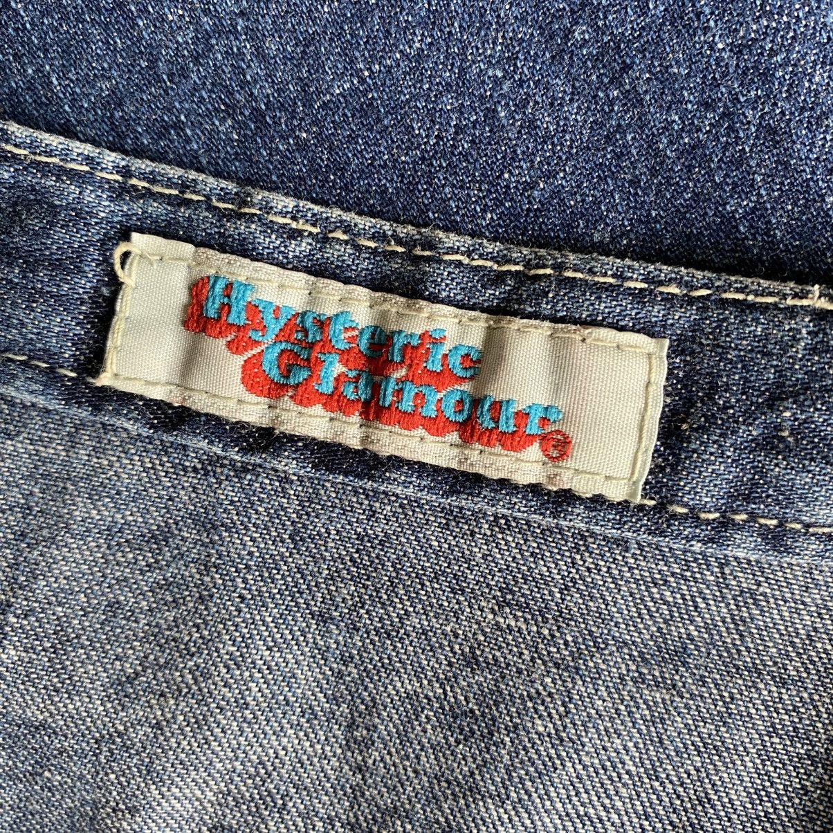 Hysteric Glamour Hysteric Glamour Soft Denim Logo Trim Maxi Skirt Size 26" / US 2 / IT 38 - 15 Thumbnail