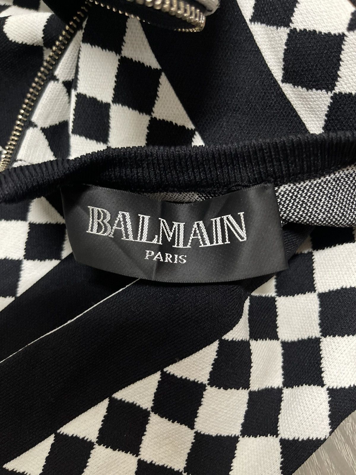 Balmain BALMAIN Mini Dress Whit a Geometric Pattenr Size S / US 4 / IT 40 - 14 Thumbnail