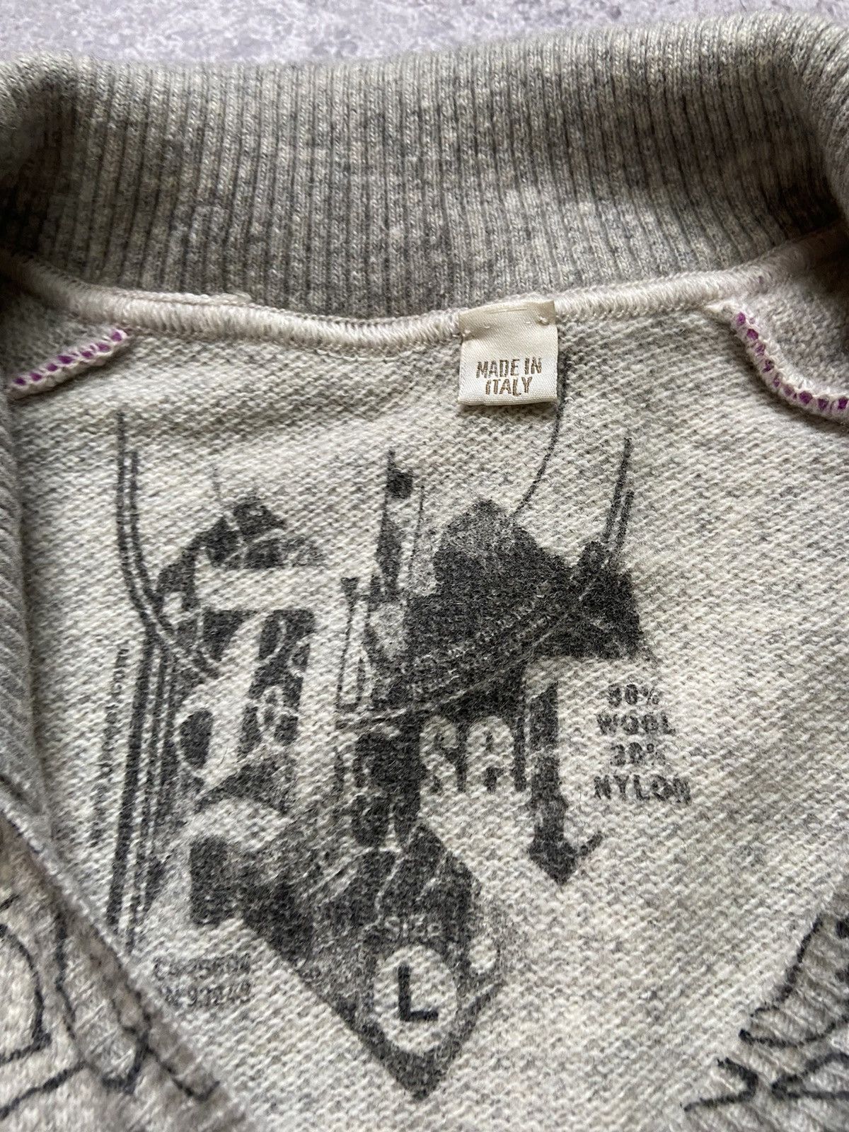Diesel Vintage Wool Diesel Italy Sweater Avant-garde style Size US L / EU 52-54 / 3 - 3 Thumbnail