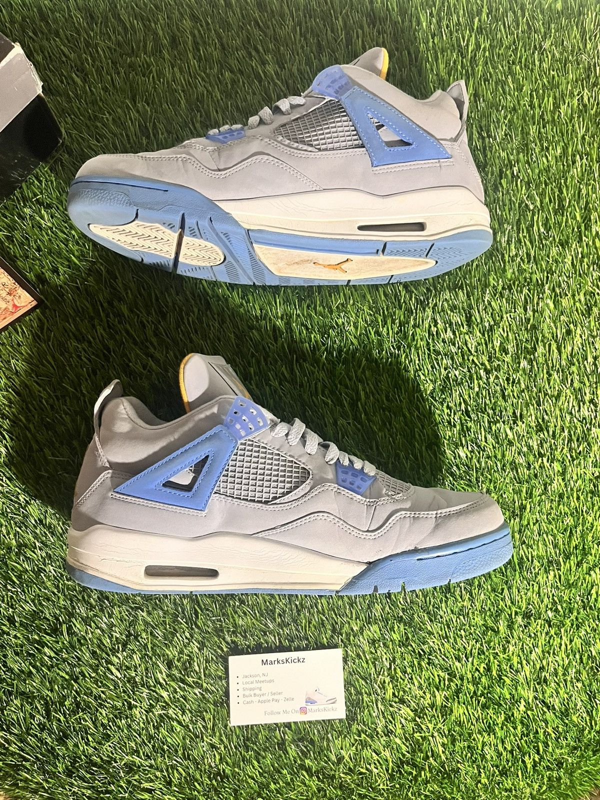 Jordan Brand air jordan 4 retro LS mist blue 2006 size 11.5 Size US 11.5 / EU 44-45 - 4 Thumbnail