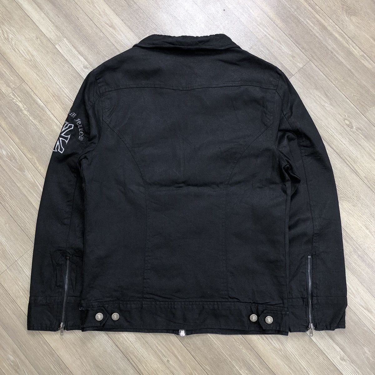 If Six Was Nine × Japanese Brand T.F.O.A Crown Cropped Skulls Head Work Jacket Lgb Goa Size US L / EU 52-54 / 3 - 12 Thumbnail