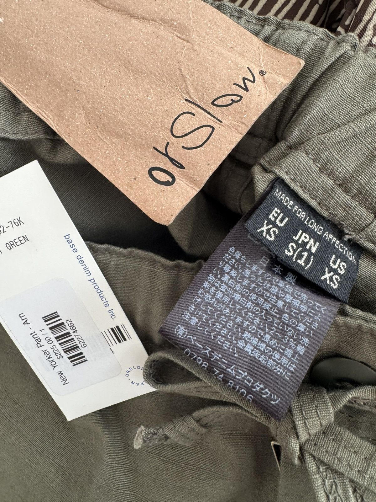 Orslow Orslow 1/Small New Yorker Pants Green Ripstop Elastic Waist Size US 30 / EU 46 - 8 Thumbnail