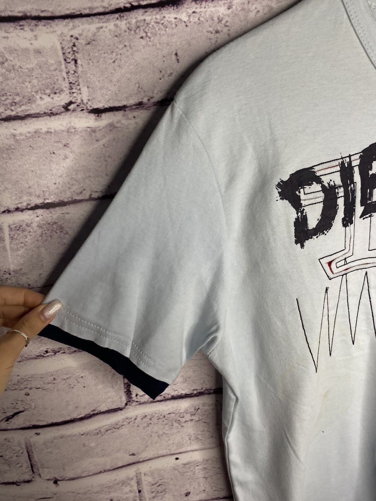 Diesel MENS T-Shirt Diesel Vintage Rare 90s Overprint Logo Tee Size US M / EU 48-50 / 2 - 6 Thumbnail