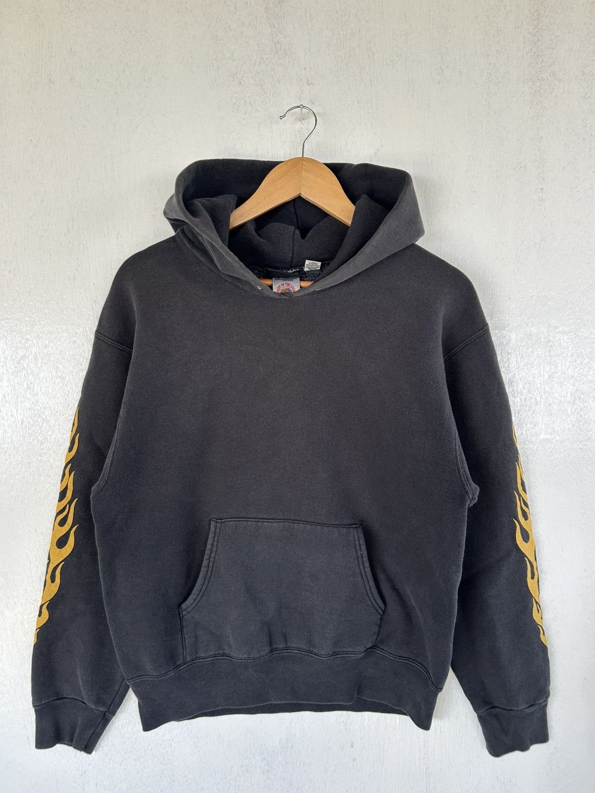 Harley Davidson Vintage 90s Harley Davidson Flames hoodie Size US M / EU 48-50 / 2 - 2 Thumbnail