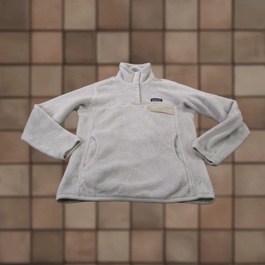 Patagonia Patagonia Jacket Women S Snap Fleece Wool Outdoor Casual Light White Small Size S / US 4 / IT 40 - 1 Thumbnail