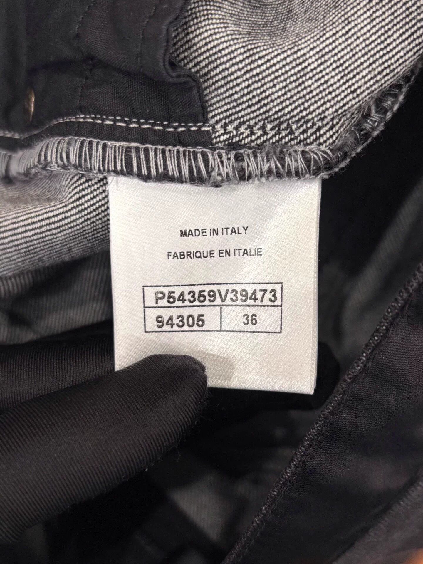 Chanel Chanel Silver CC Button Logo Black Women's Jeans Size 26" / US 2 / IT 38 - 5 Thumbnail